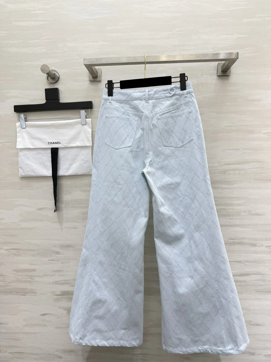 CHANEL Trousers Denim Light Blue-Gray S_M_L C15202609062633 - Image 9