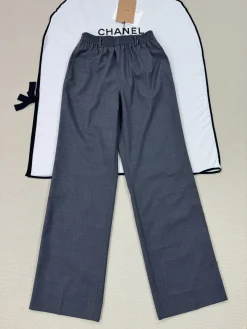 CHANEL Trousers Grey S-M-L C35202609060222