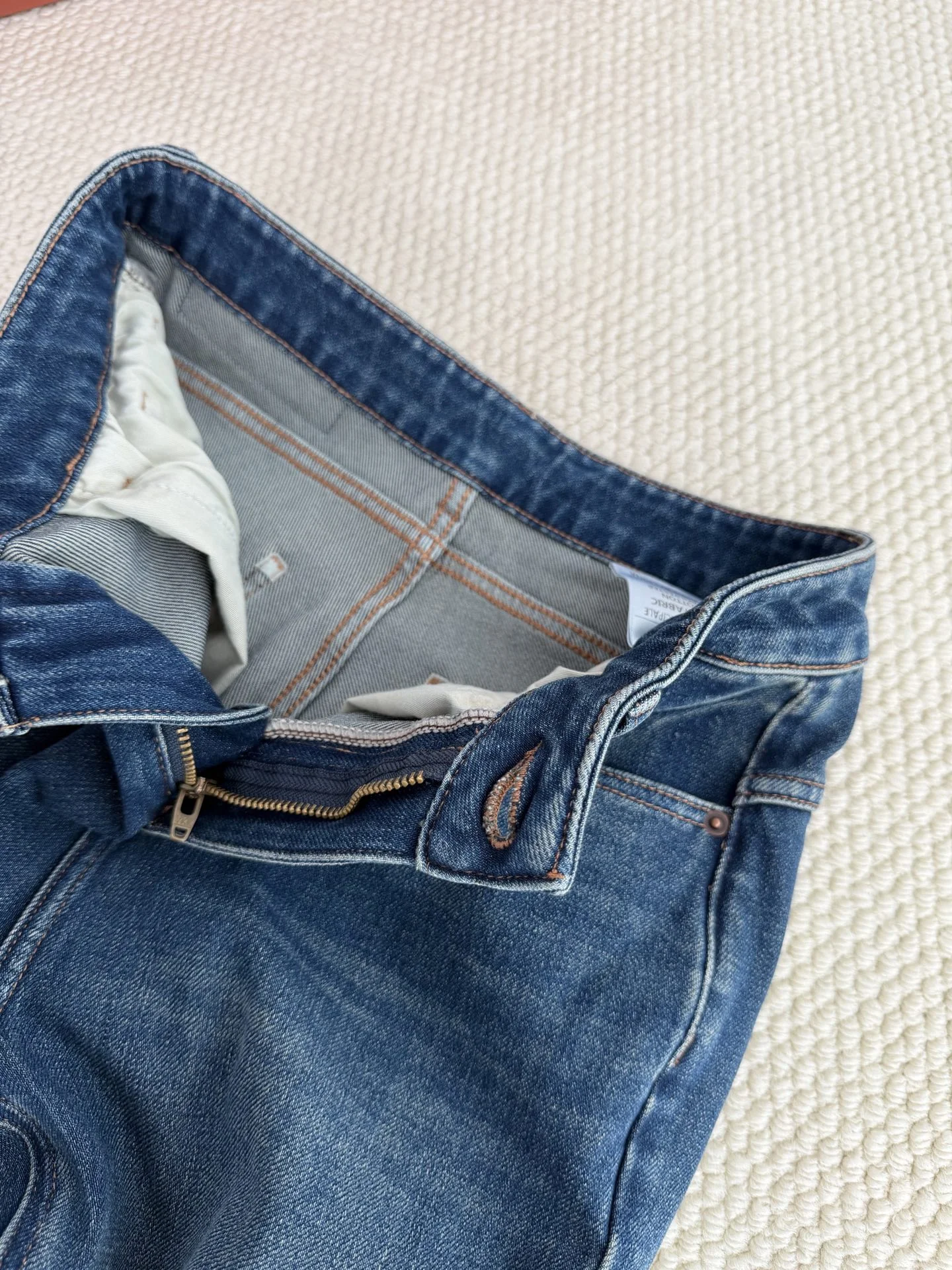 CHANEL Trousers Stretch Denim Blue 26-30 B45202609063563 - Image 2