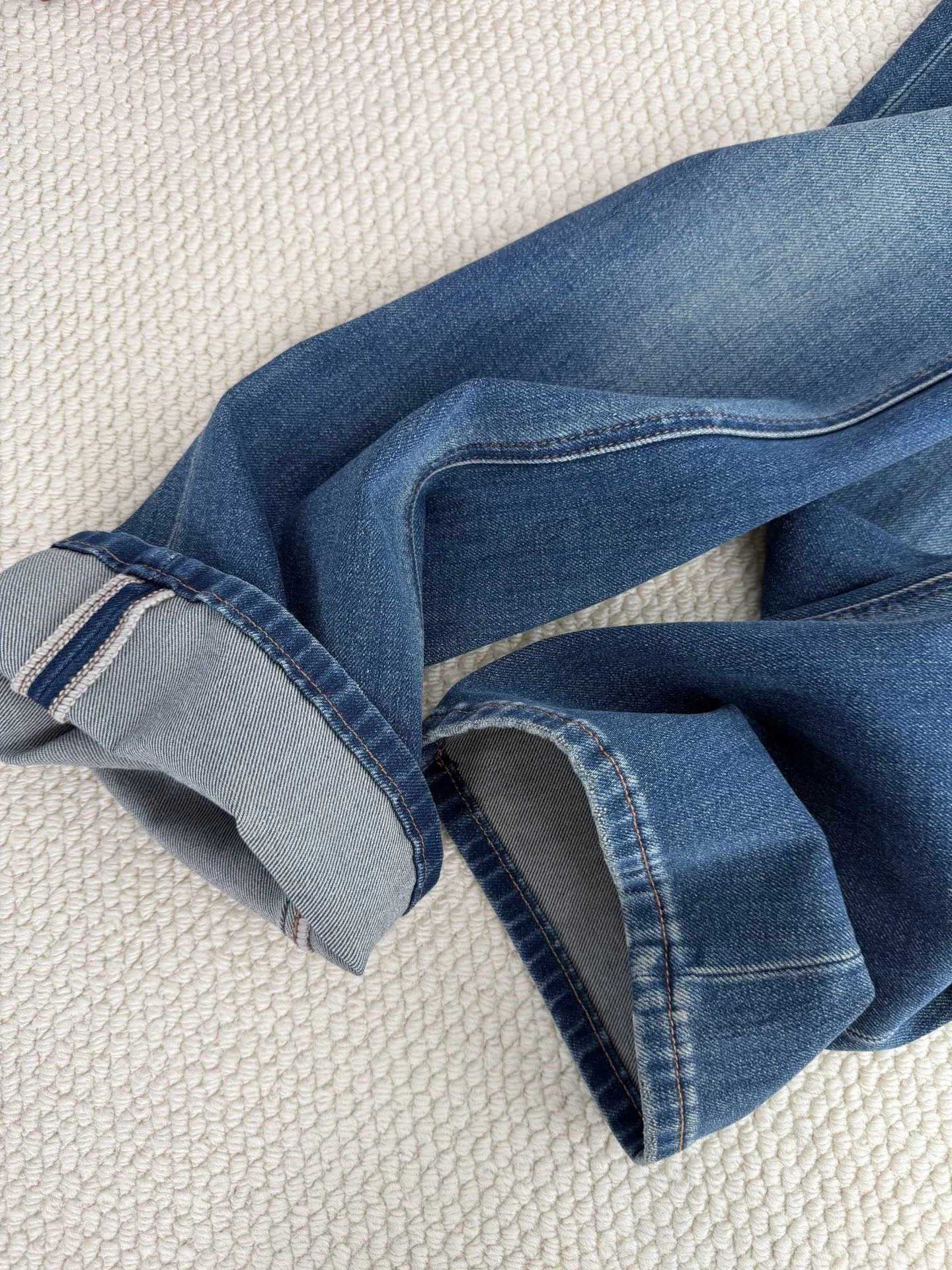 CHANEL Trousers Stretch Denim Blue 26-30 B45202609063563 - Image 9