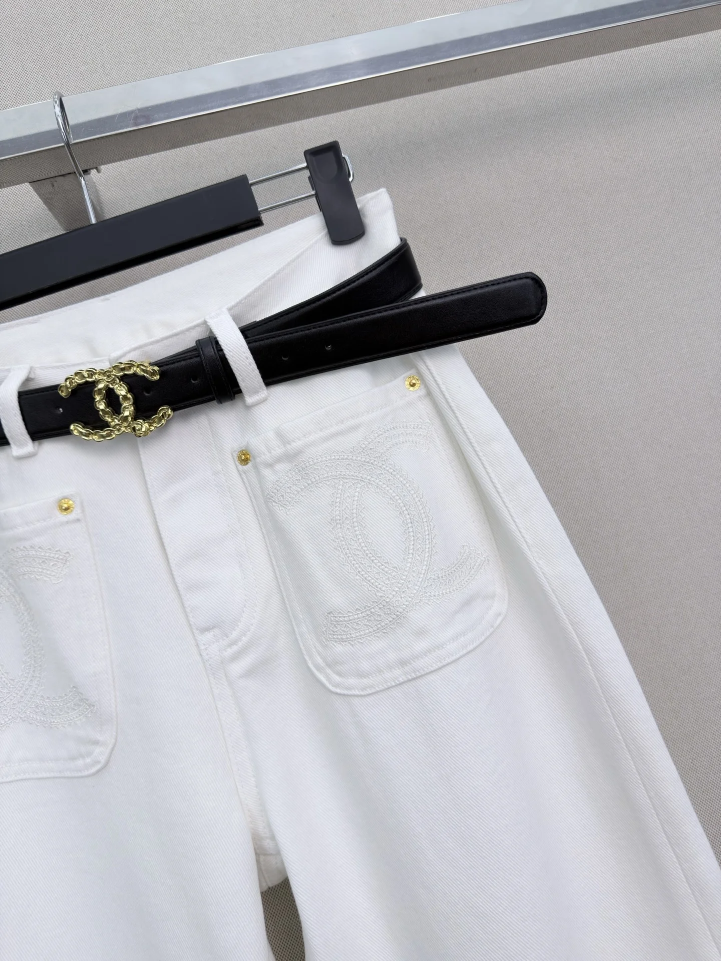 CHANEL Trousers White-Blue S-L B05202609062656 - Image 5