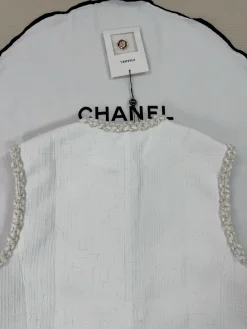 Alternative view of CHANEL Vests White-Gold S-L D95202609063137