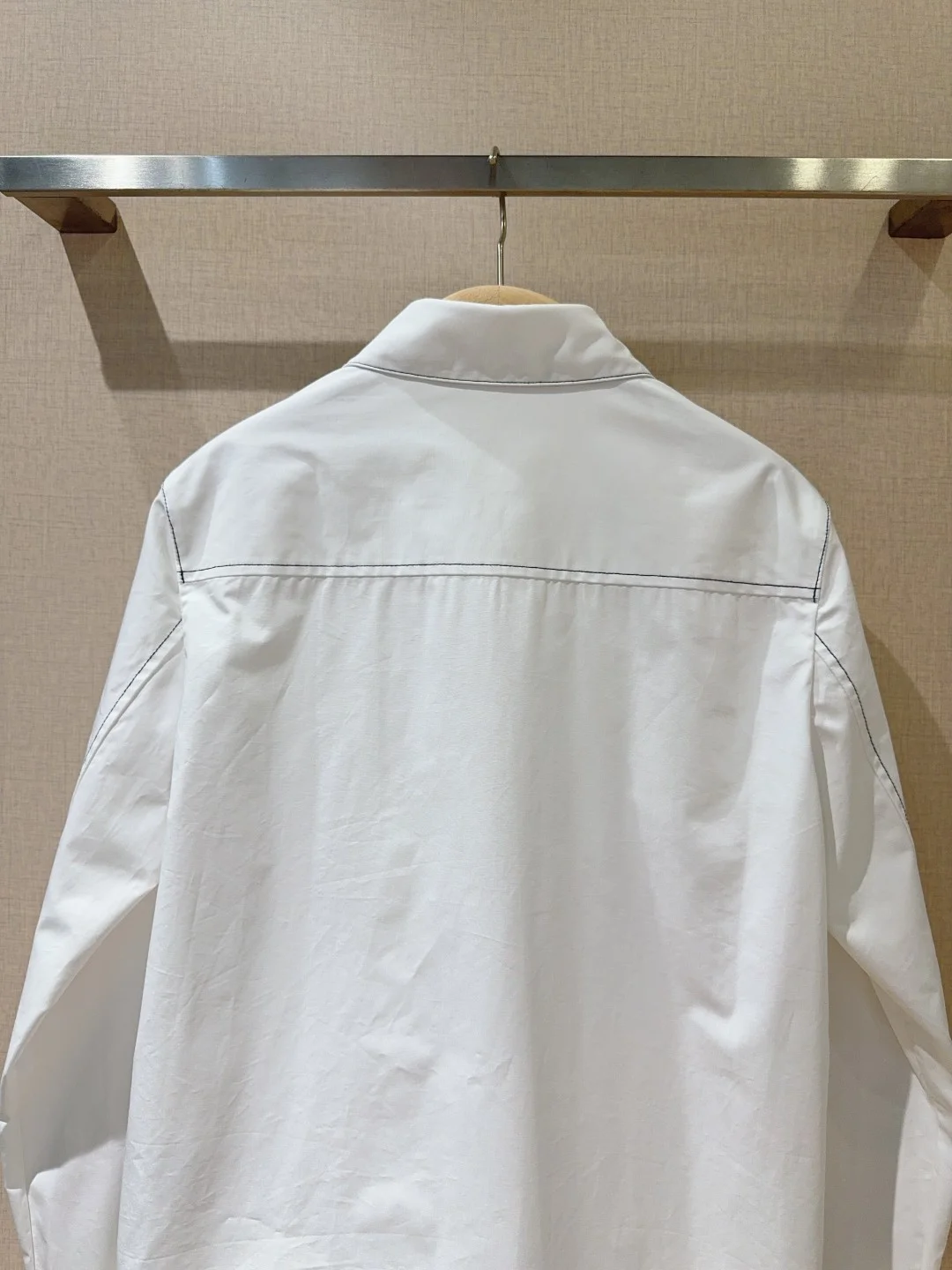 CHLOE Shirts Cotton Poplin White-Black S-XL B40202609062985 - Image 5