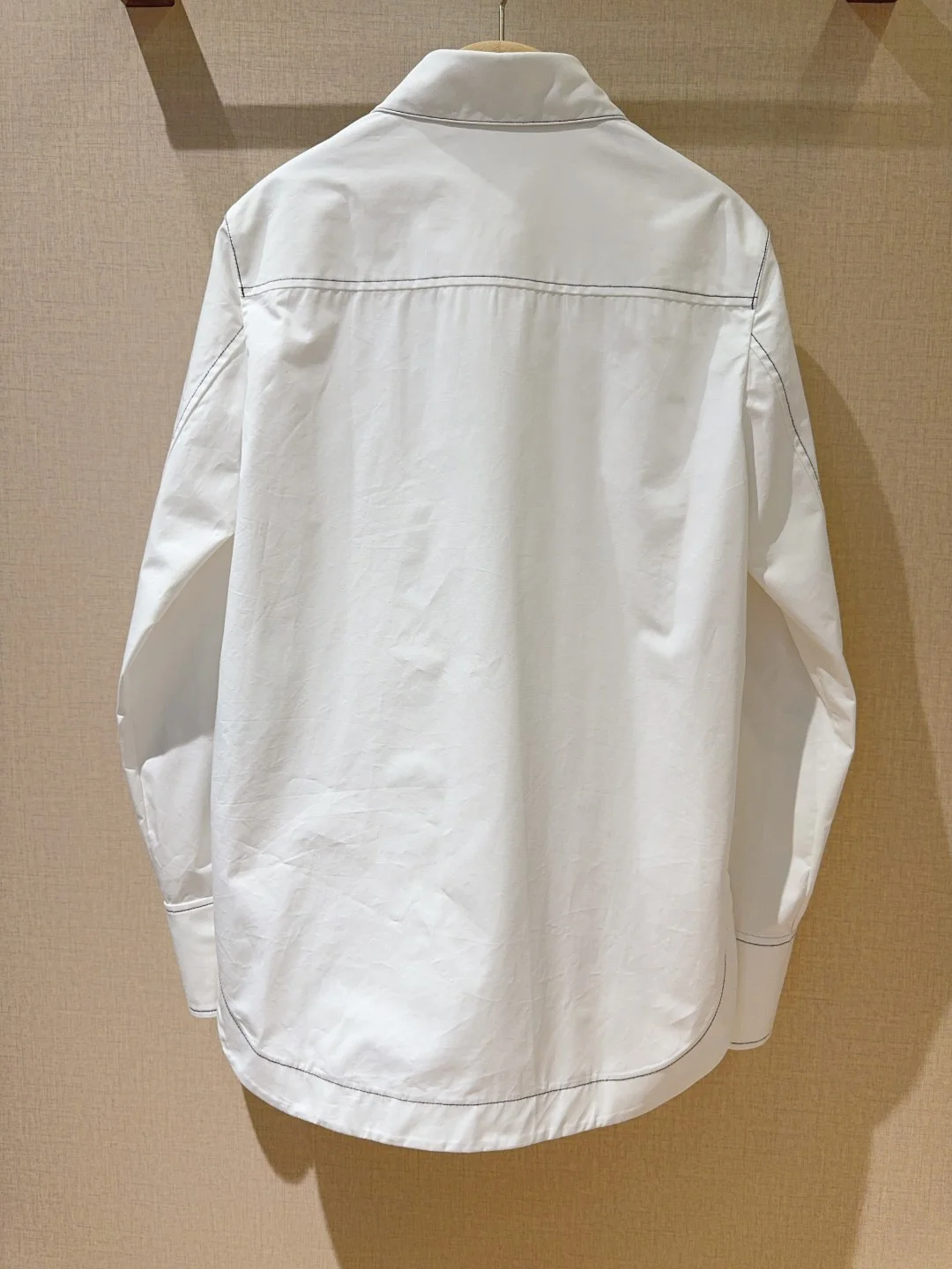 CHLOE Shirts Cotton Poplin White-Black S-XL B40202609062985 - Image 6