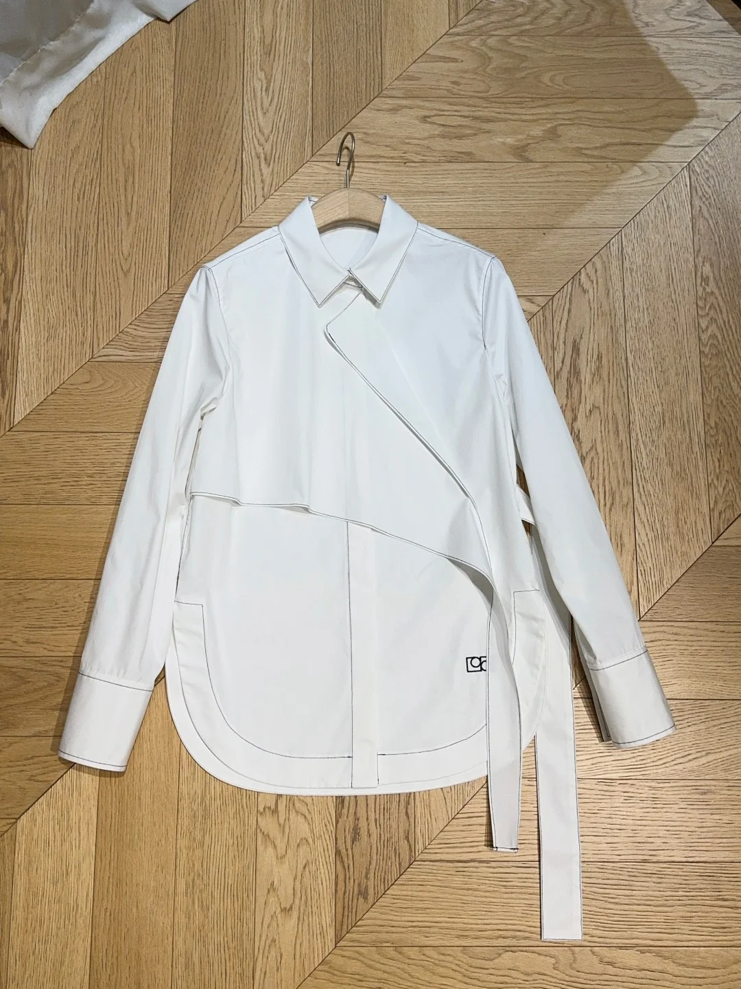 CHLOE Shirts Cotton Poplin White-Black S-XL B40202609062985 - Image 8
