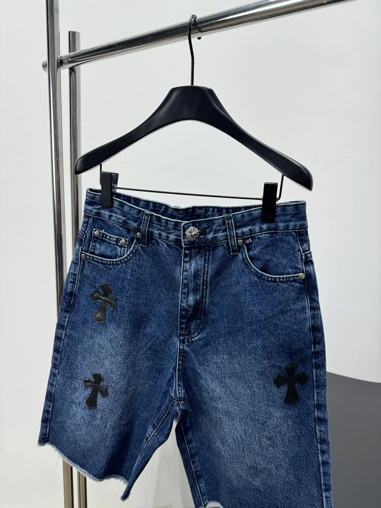 CHROME HEARTS Shorts Blue-Black S-L C60202609061705 - Image 2