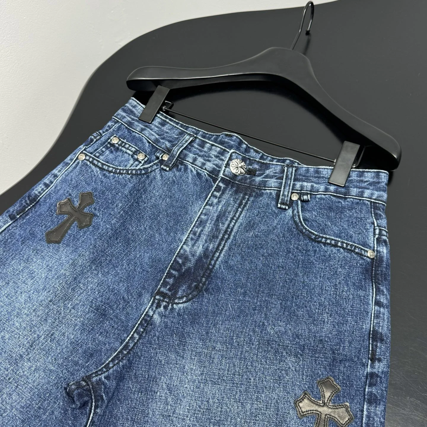 CHROME HEARTS Shorts Blue-Black S-L C60202609061705 - Image 5