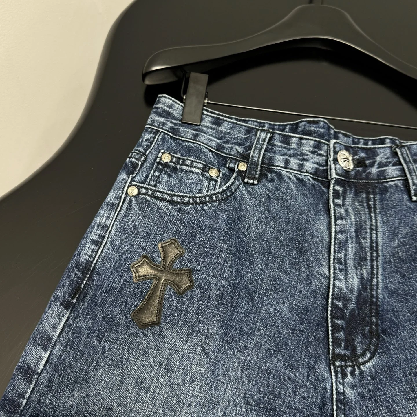 CHROME HEARTS Shorts Blue-Black S-L C60202609061705 - Image 6