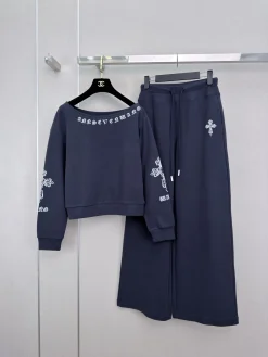 CHROME HEARTS Sweaters Navy-White S-L B60202609061109