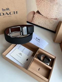 Alternative view of COACH Belts Black-Brown A70202609070536