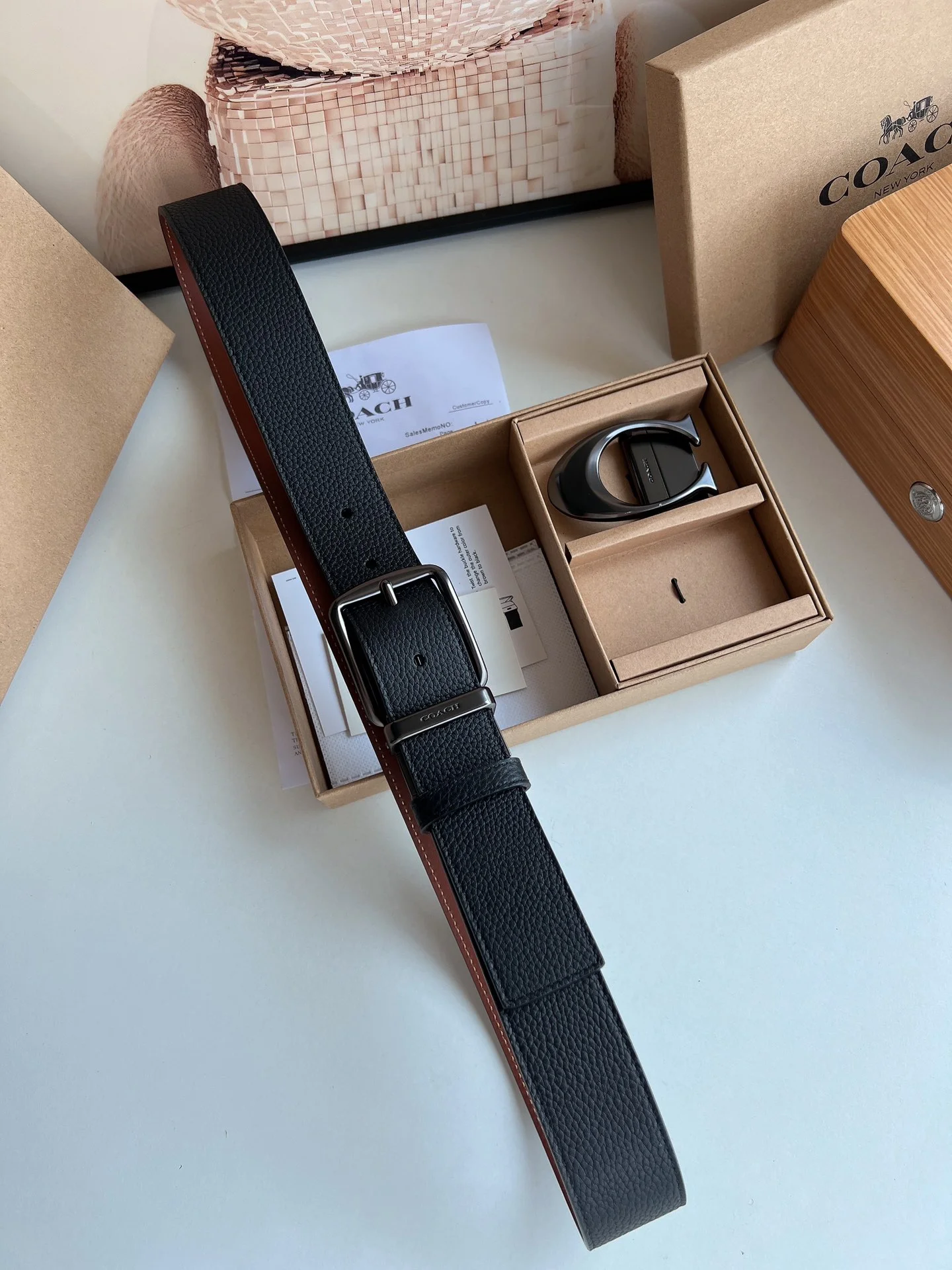 COACH Belts Black-Brown A70202609070536 - Image 3