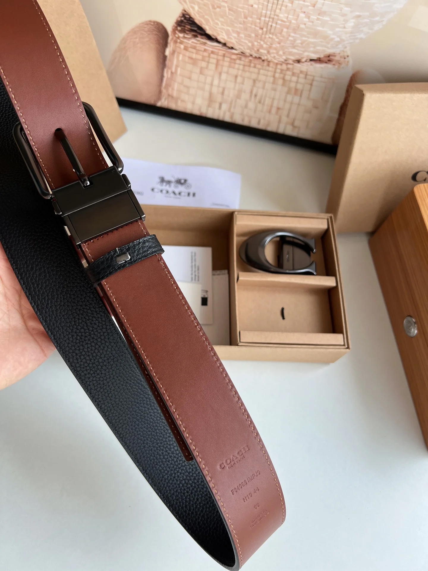 COACH Belts Black-Brown A70202609070536 - Image 4