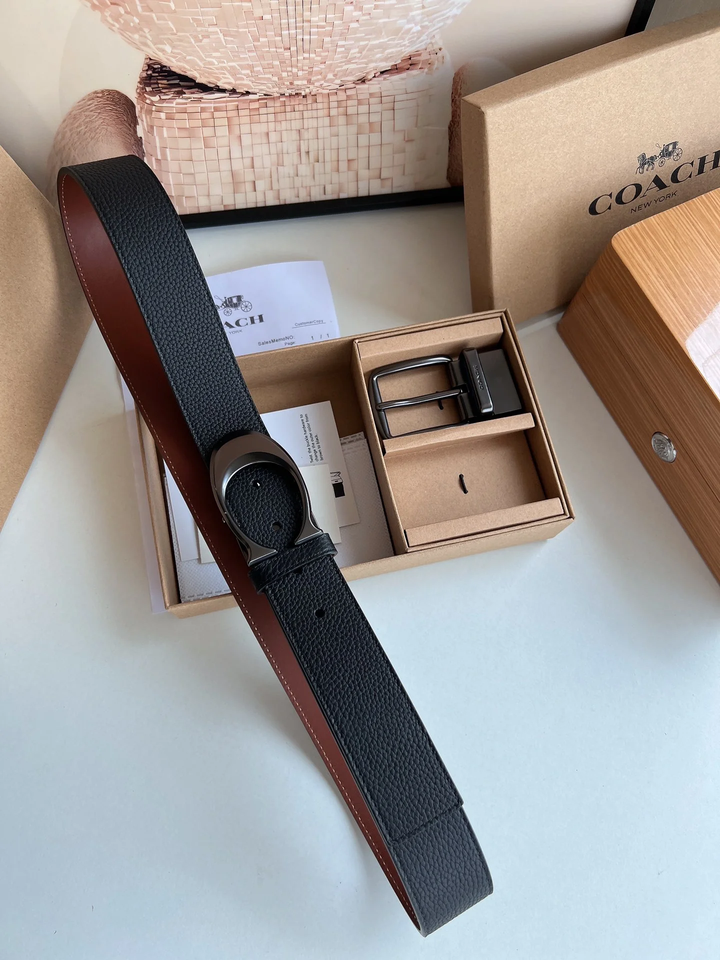 COACH Belts Black-Brown A70202609070536 - Image 7