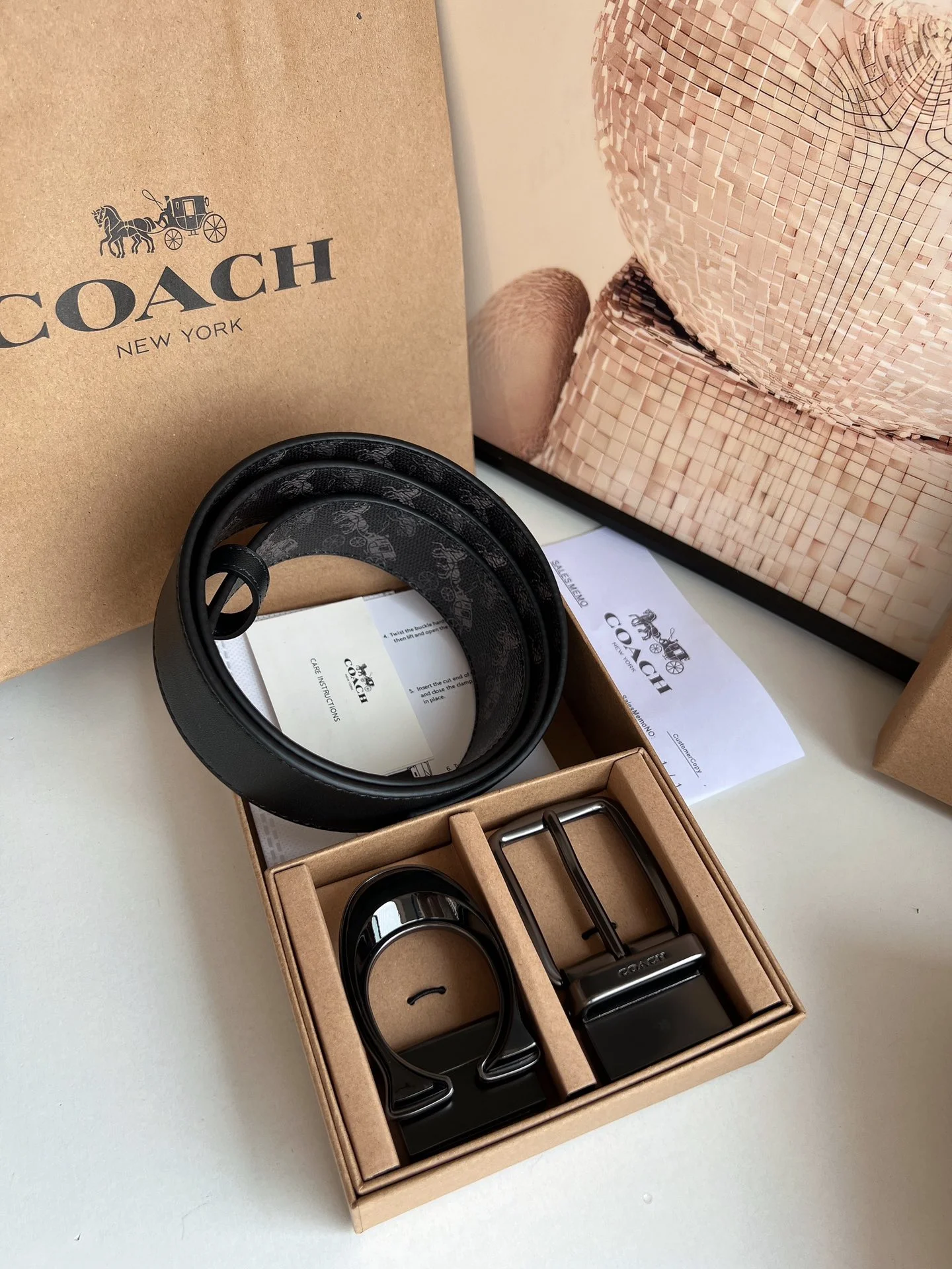COACH Belts Black-Gunmetal A70202609070540