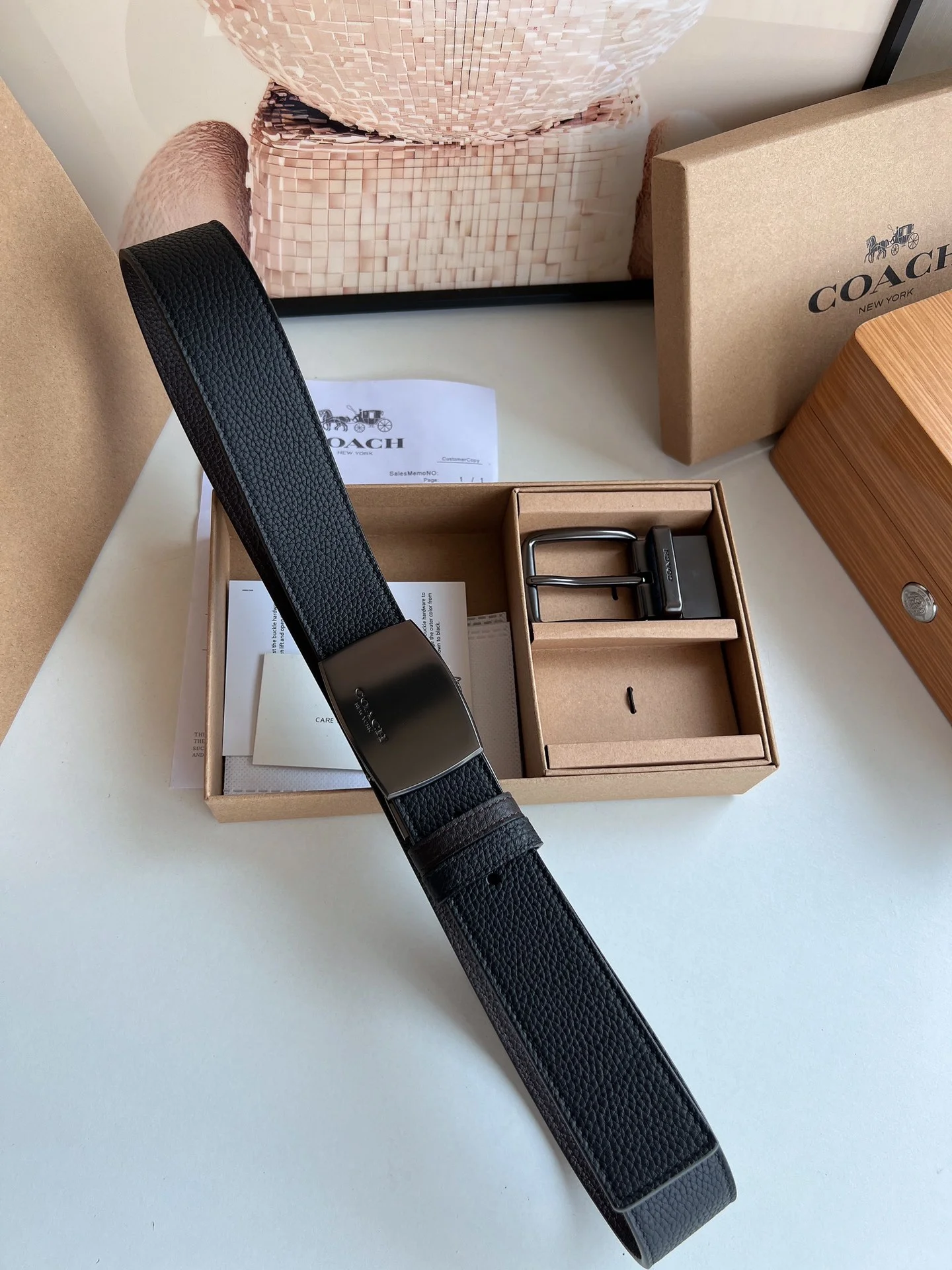 COACH Belts Brown-Gunmetal A70202609070538 - Image 3