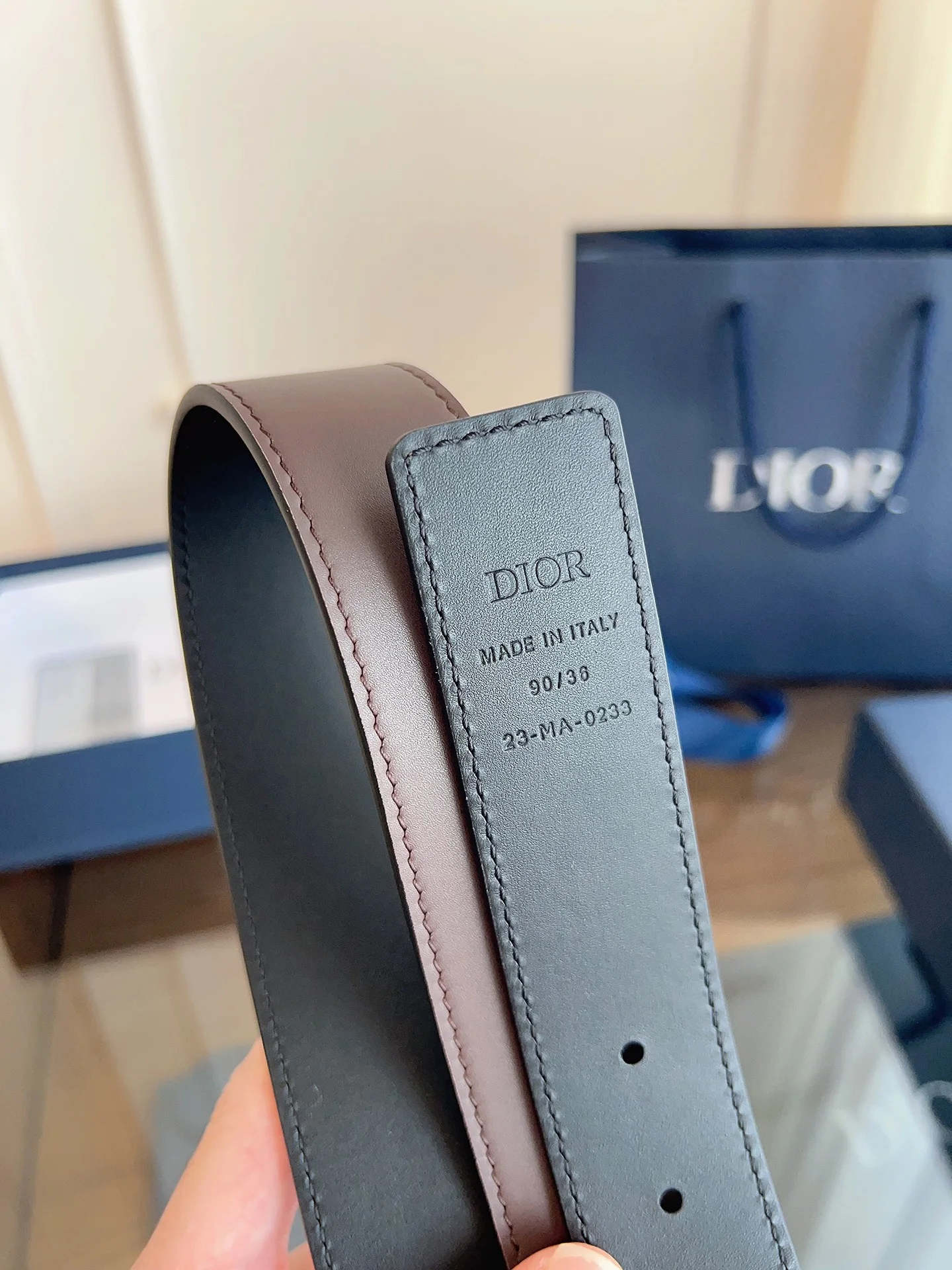 DIOR Belts Brown-Gold A60202609070084 - Image 7
