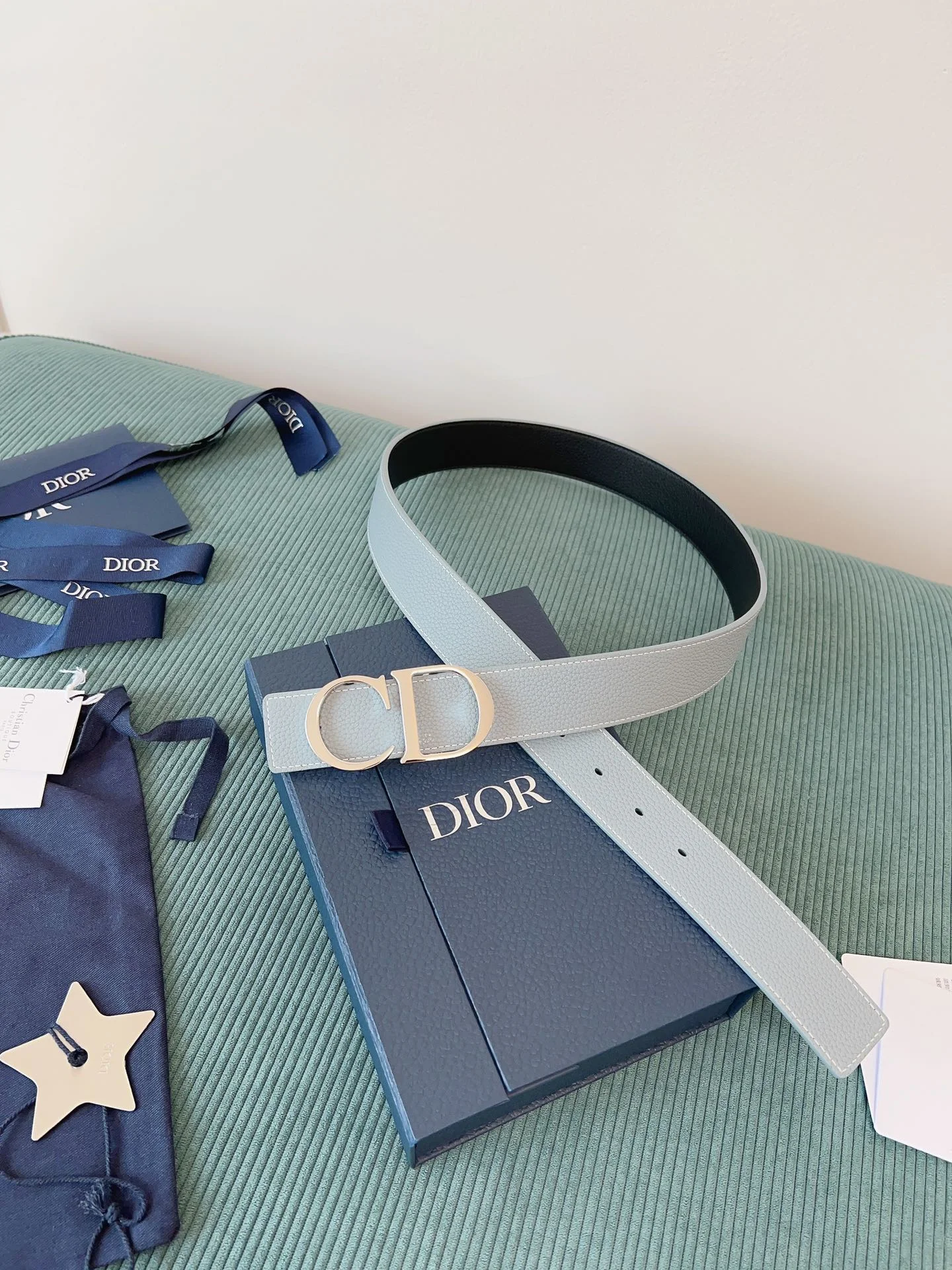 DIOR Belts Light Blue-Silver A60202609070331 - Image 5