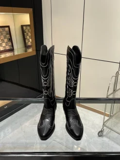 DIOR Boots Leather Black-White EU35-40 D30202609111262