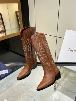 Alternative view of DIOR Boots Leather Brown-White EU35-40 D30202609111261