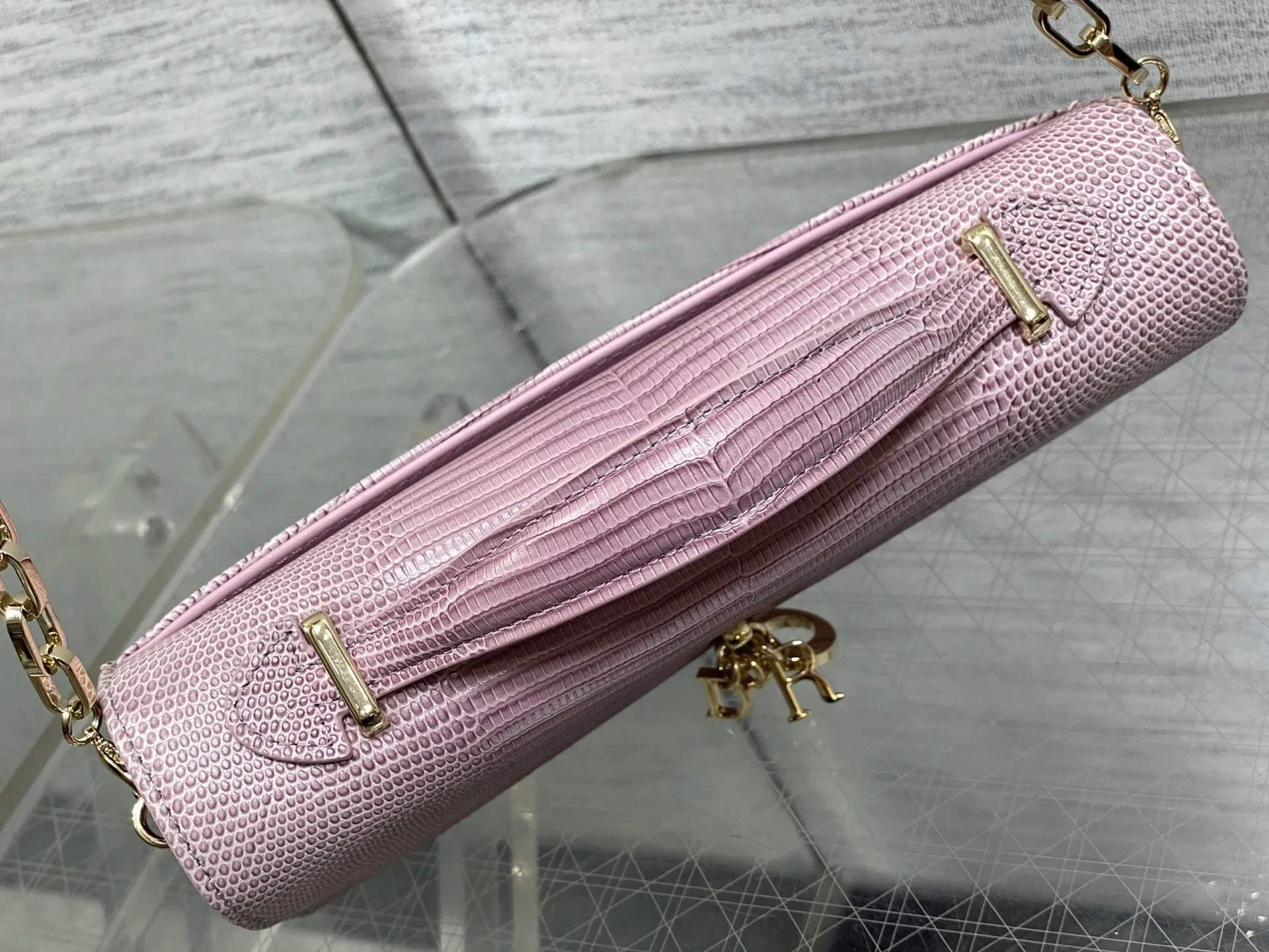 DIOR Clutches Bags Pink-Gold 21X11X5CM F50202609090146 - Image 5