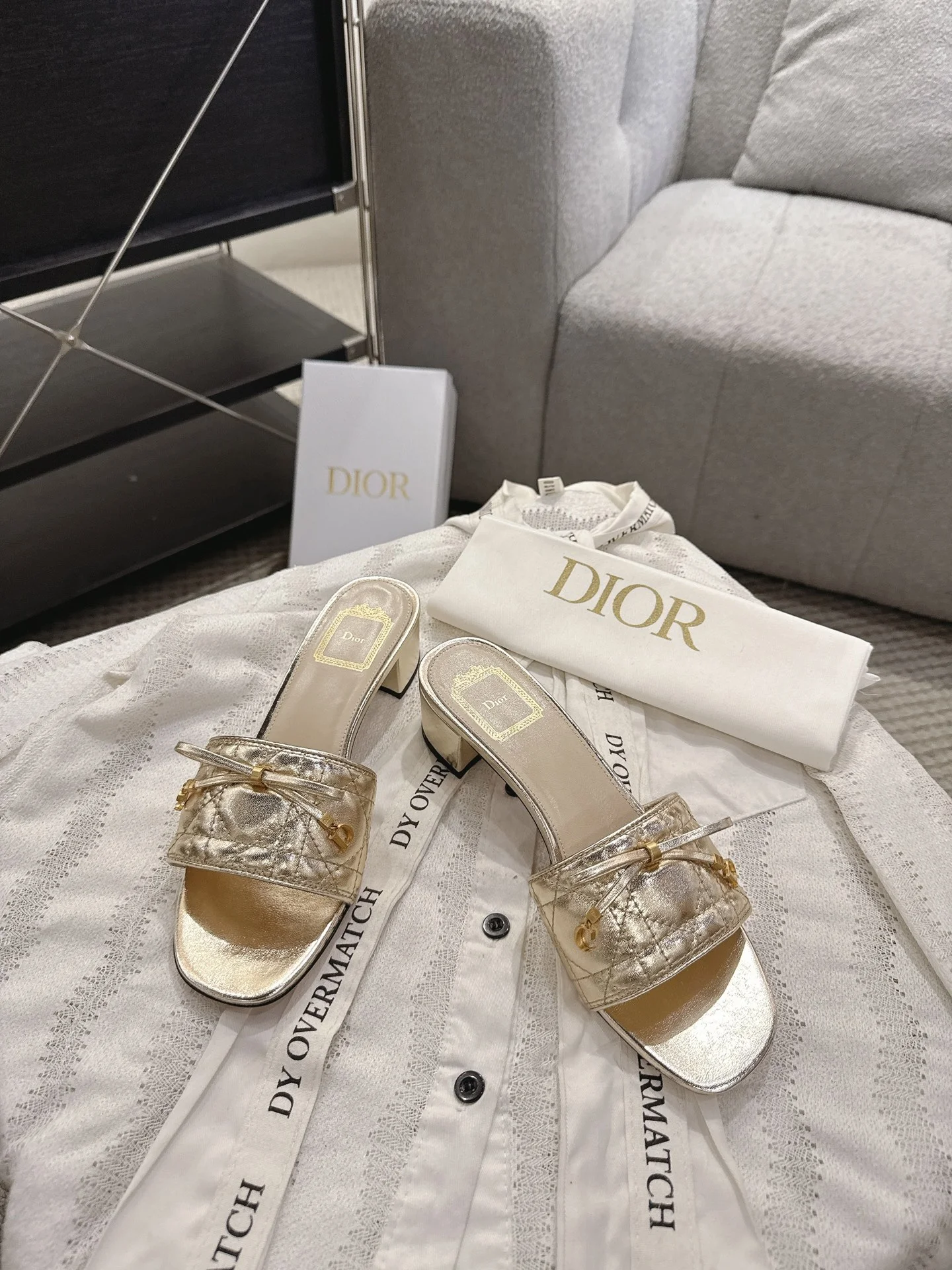 DIOR Flats Gold B40202609111749 - Image 2