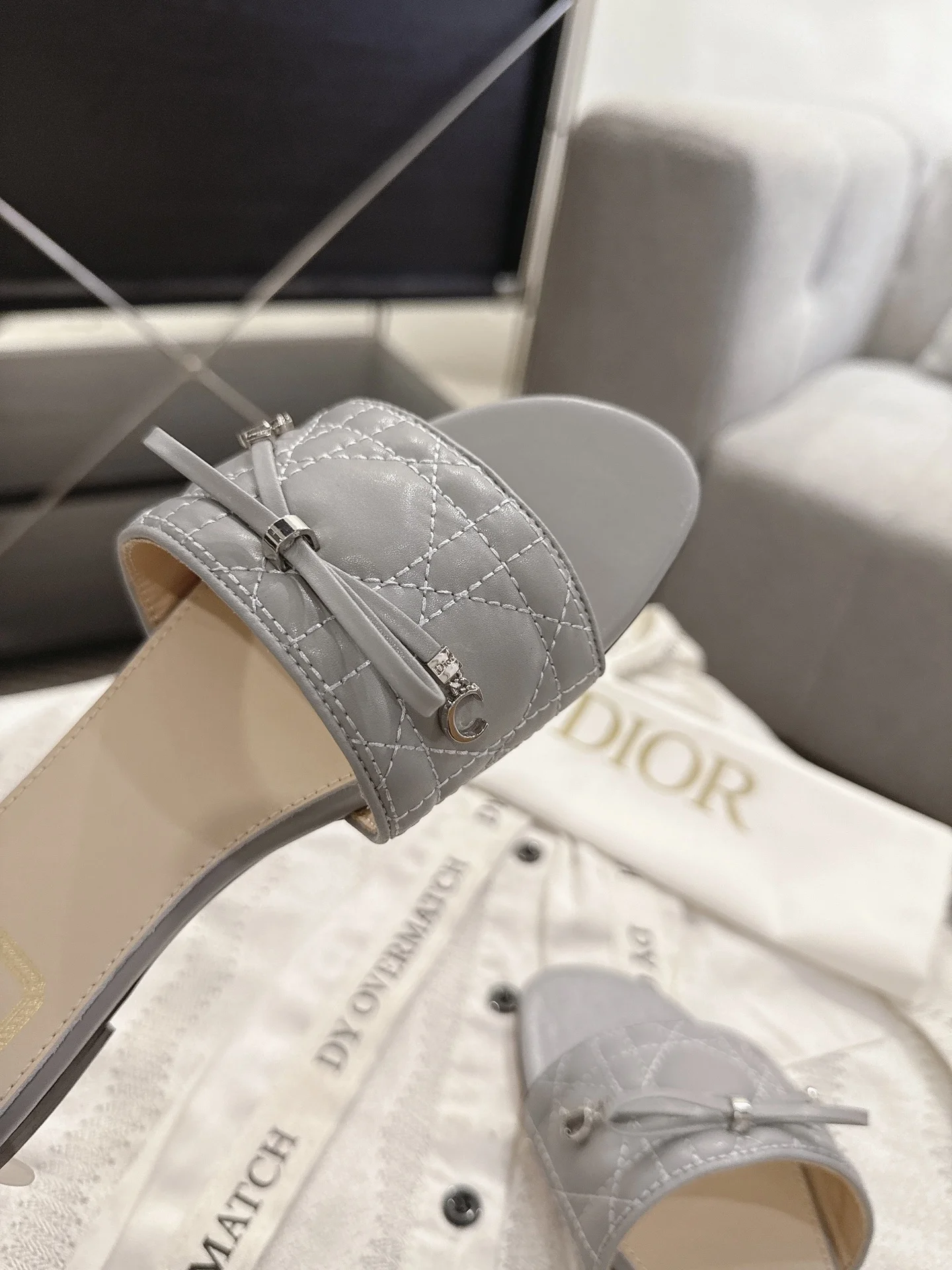 DIOR Flats Gray-Silver B20202609111746 - Image 5