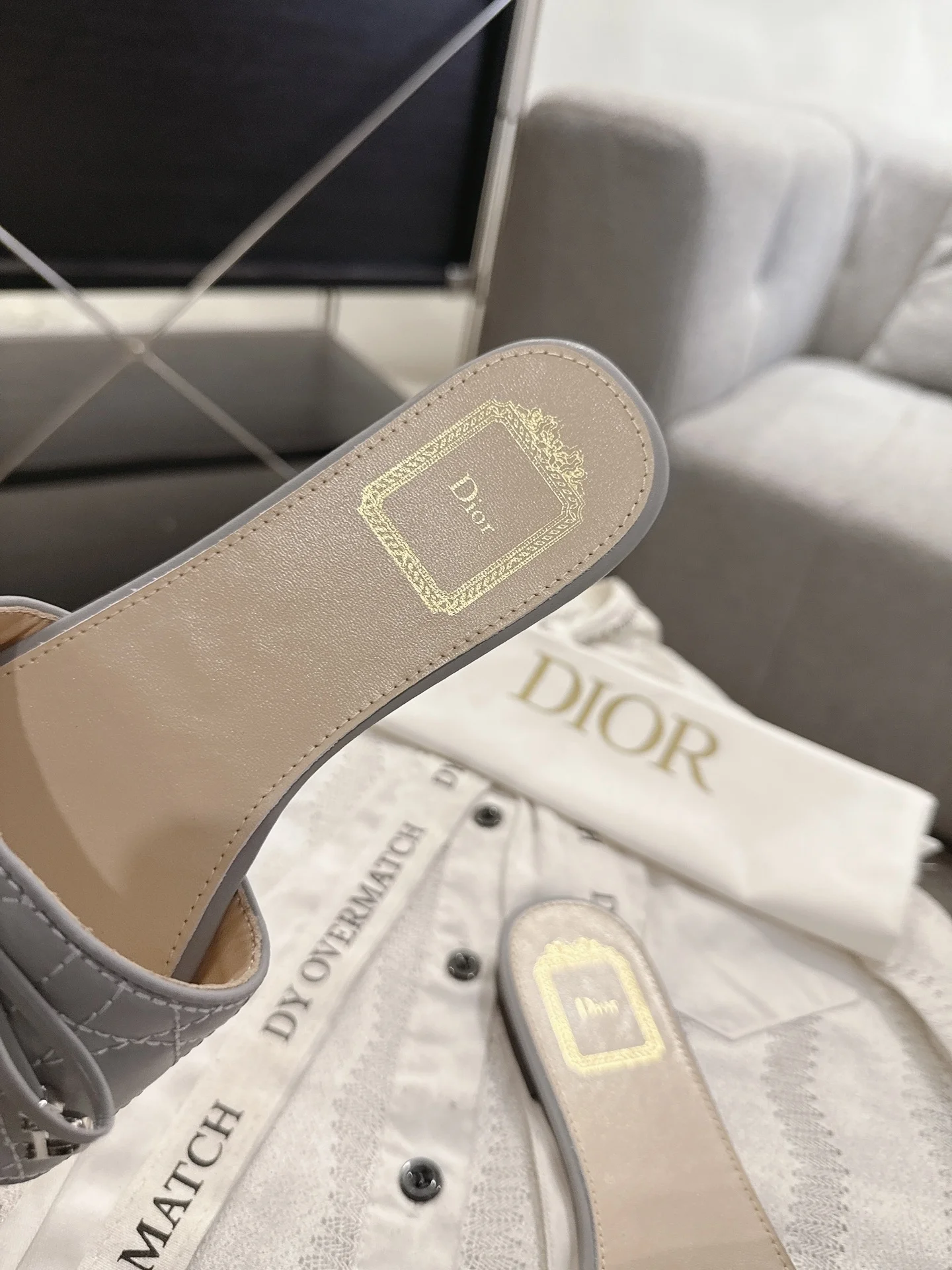 DIOR Flats Gray-Silver B20202609111746 - Image 6