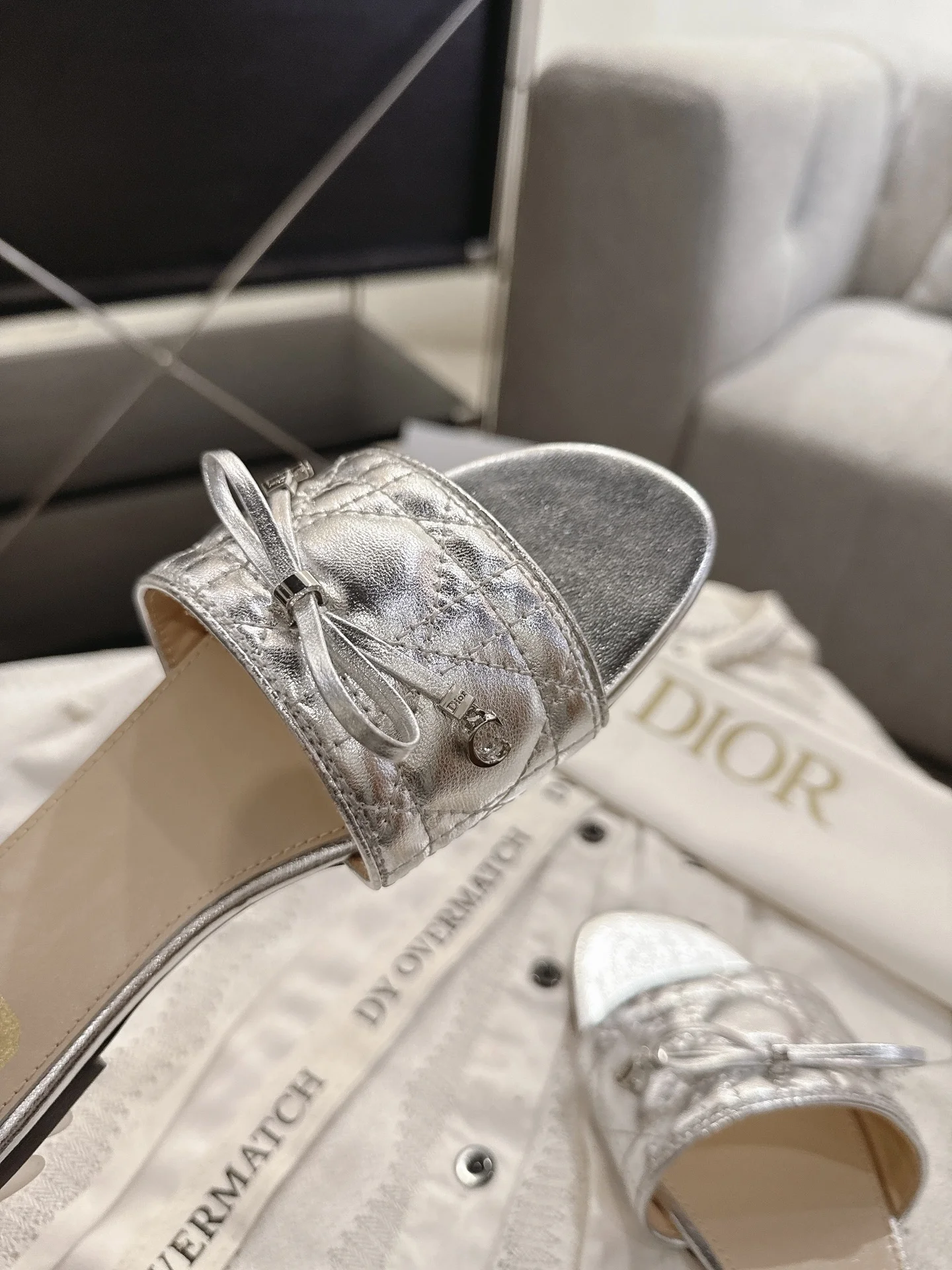 DIOR Flats Silver B20202609111744 - Image 5