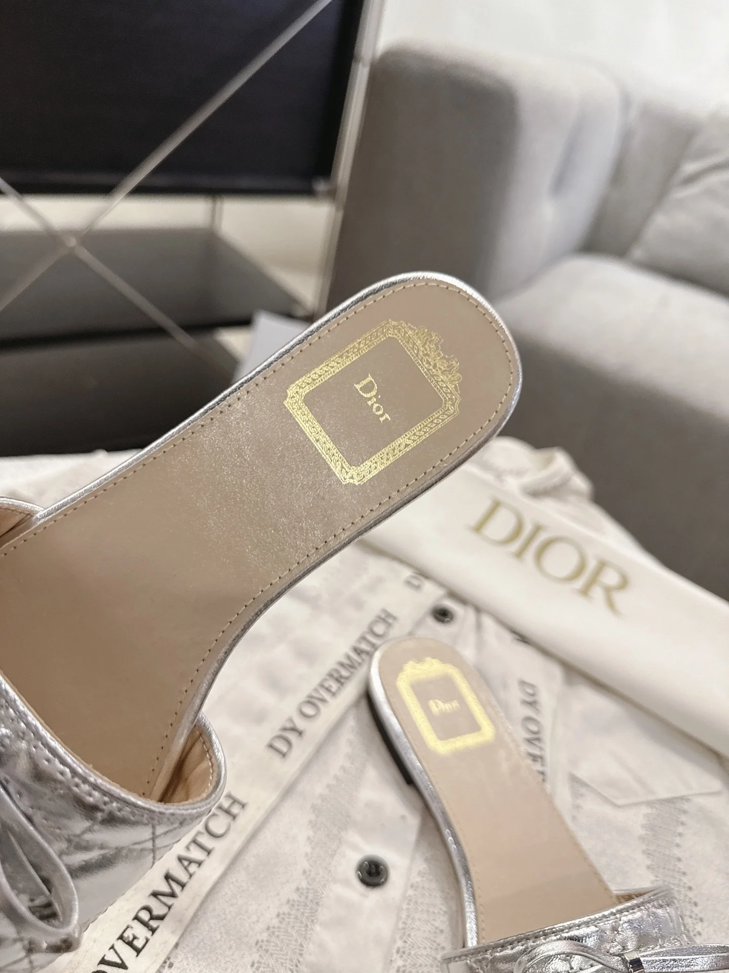 DIOR Flats Silver B20202609111744 - Image 6