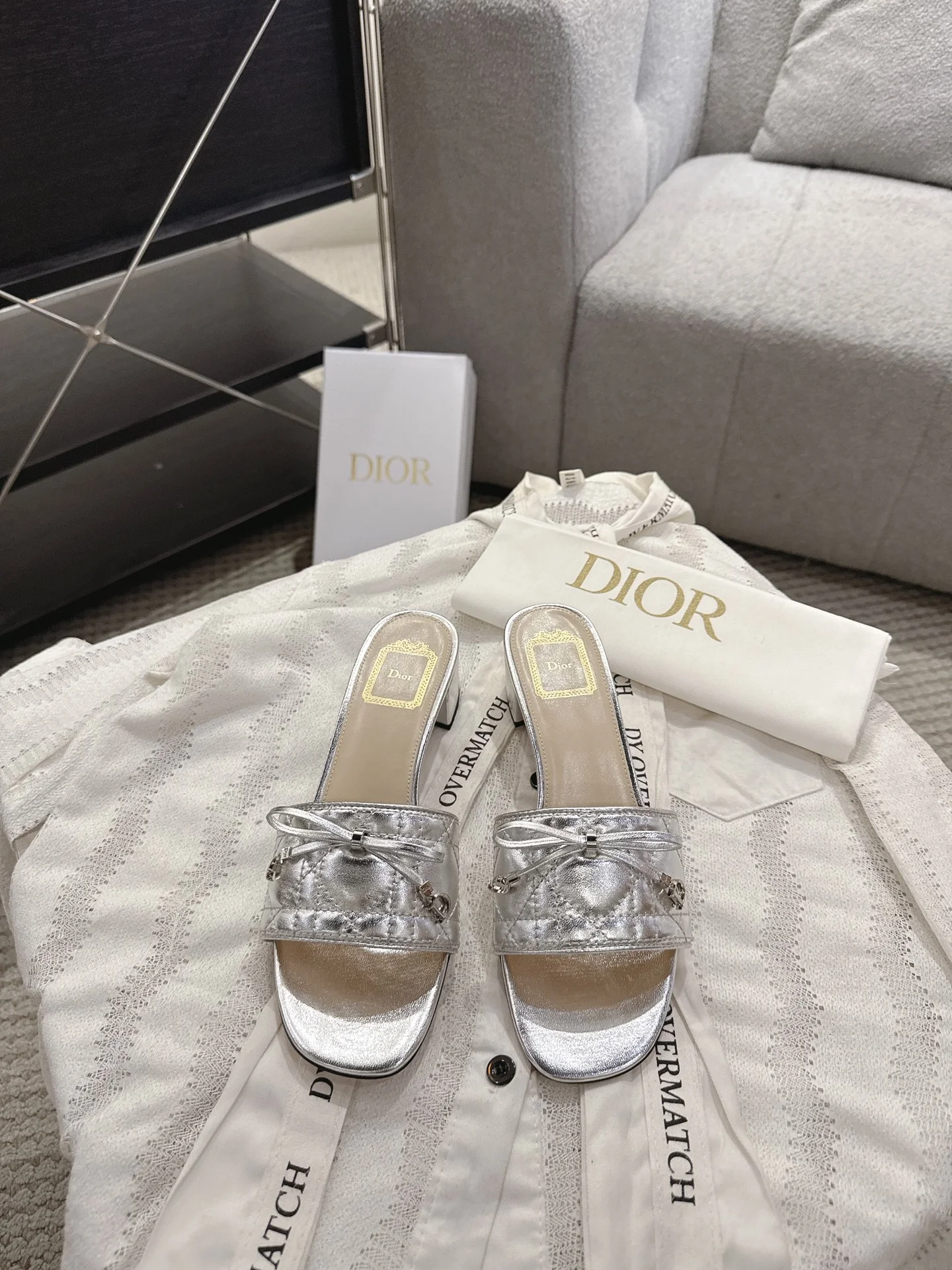 DIOR Flats Silver B40202609111750