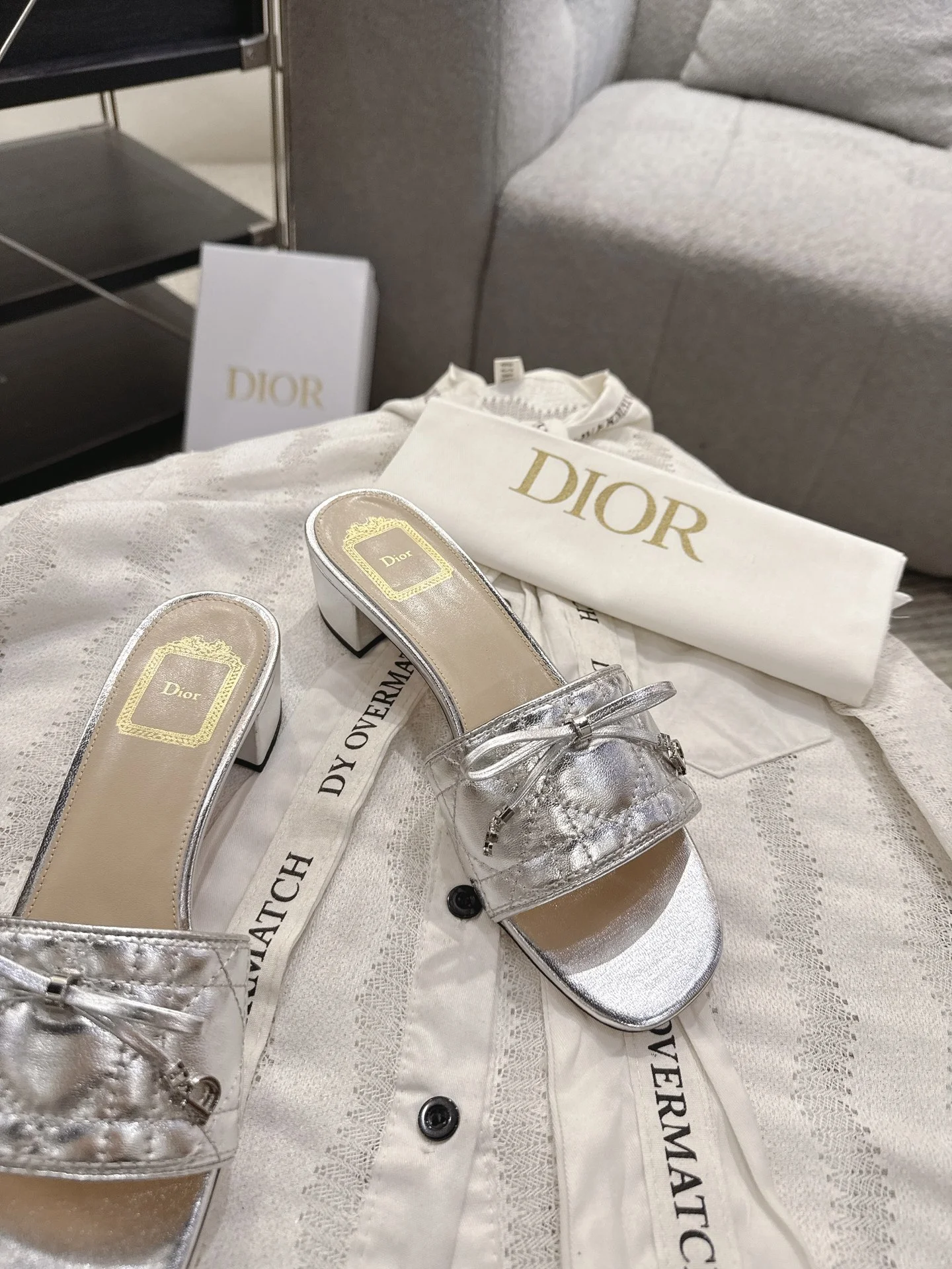 DIOR Flats Silver B40202609111750 - Image 5