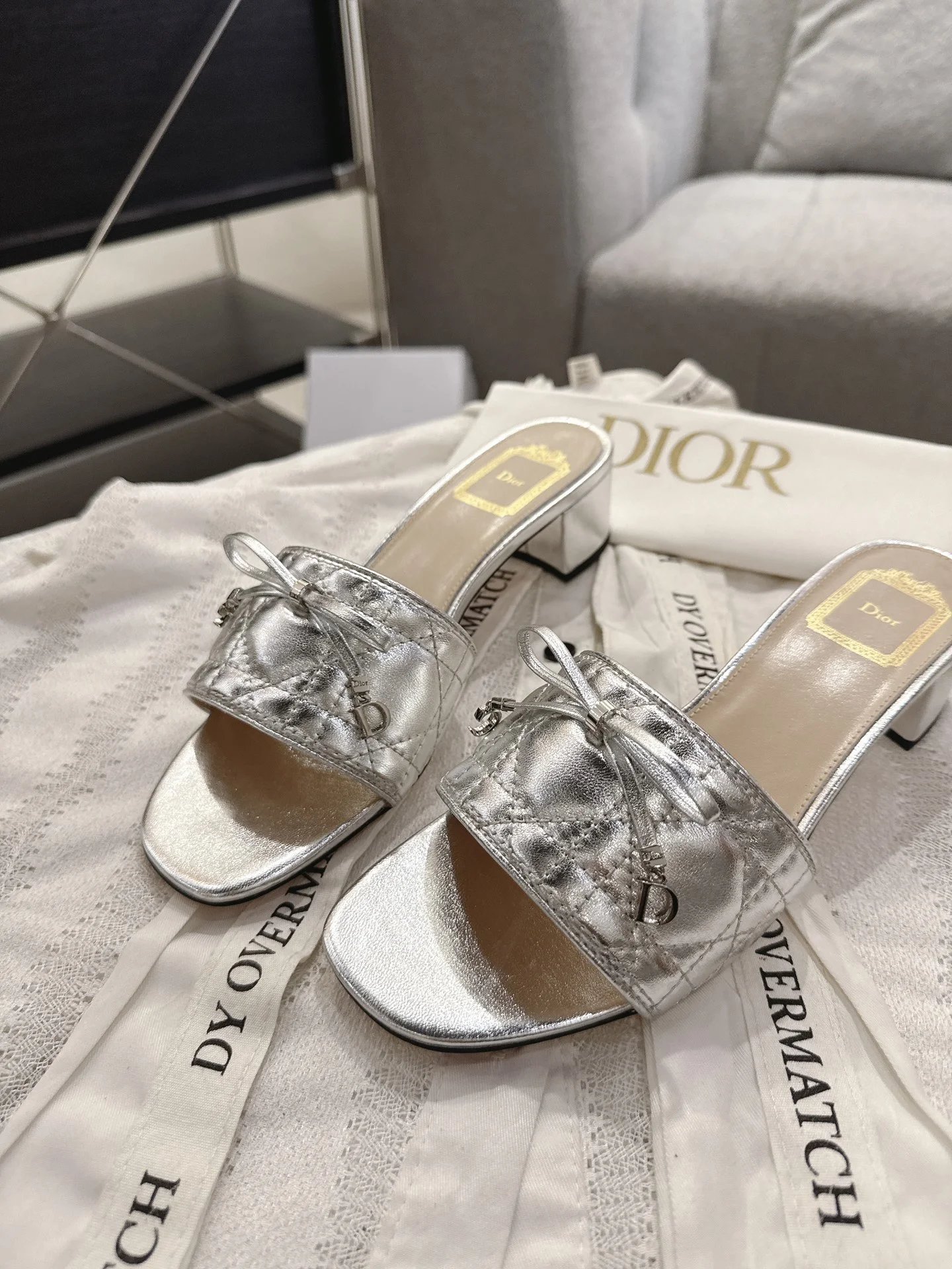 DIOR Flats Silver B40202609111750 - Image 6