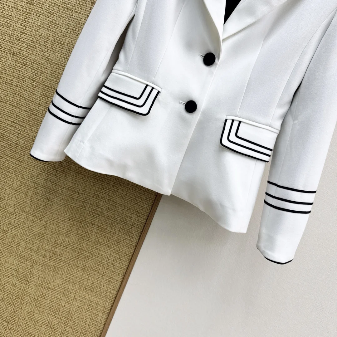DIOR Jackets Polyester White-Black S-XL C15202609060473 - Image 5