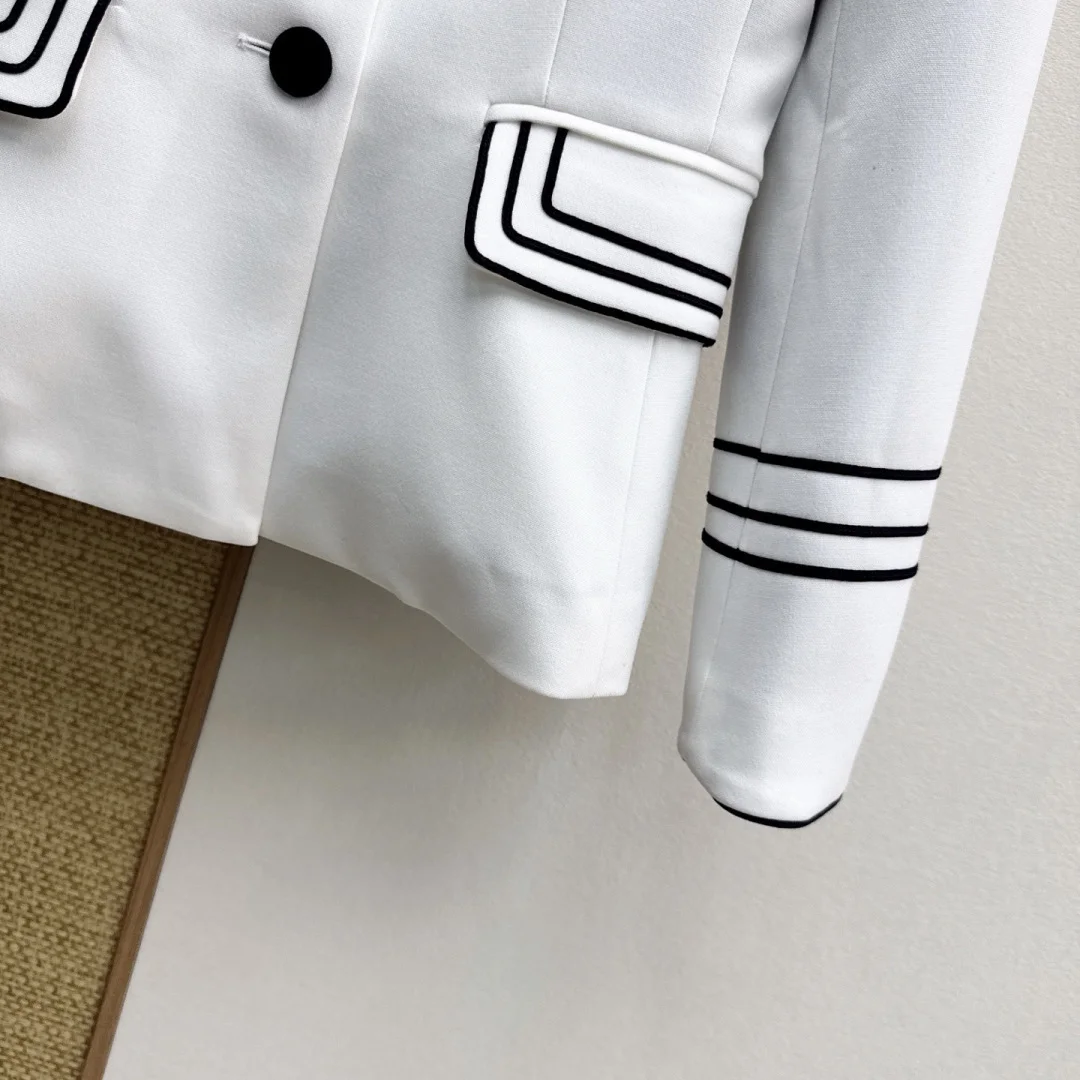 DIOR Jackets Polyester White-Black S-XL C15202609060473 - Image 6