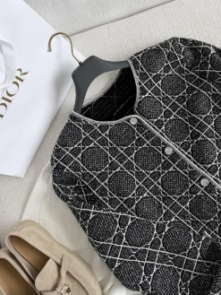 Alternative view of DIOR Jackets Special Yarn Black-White S-L D95202609062003