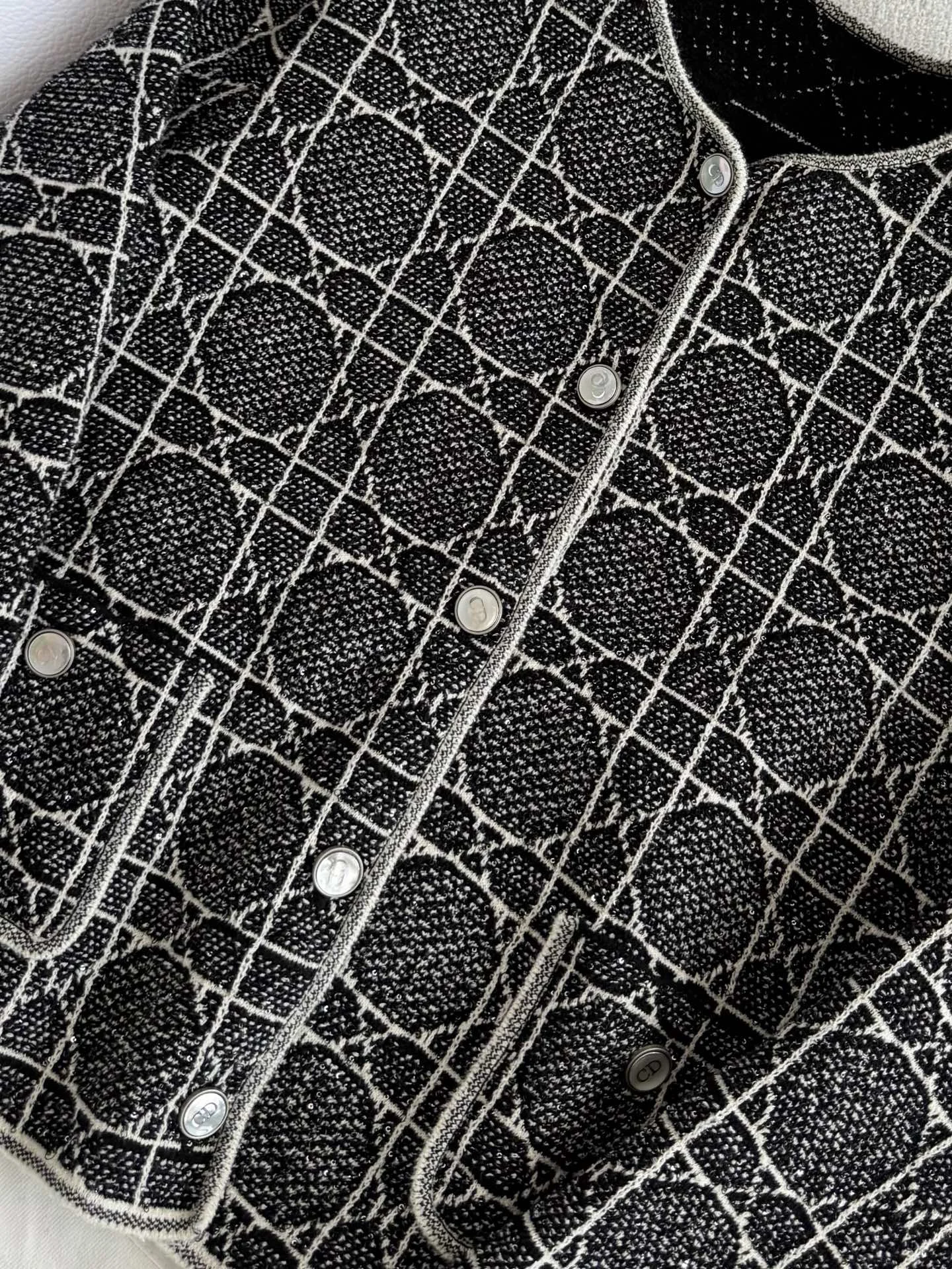 DIOR Jackets Special Yarn Black-White S-L D95202609062003 - Image 4