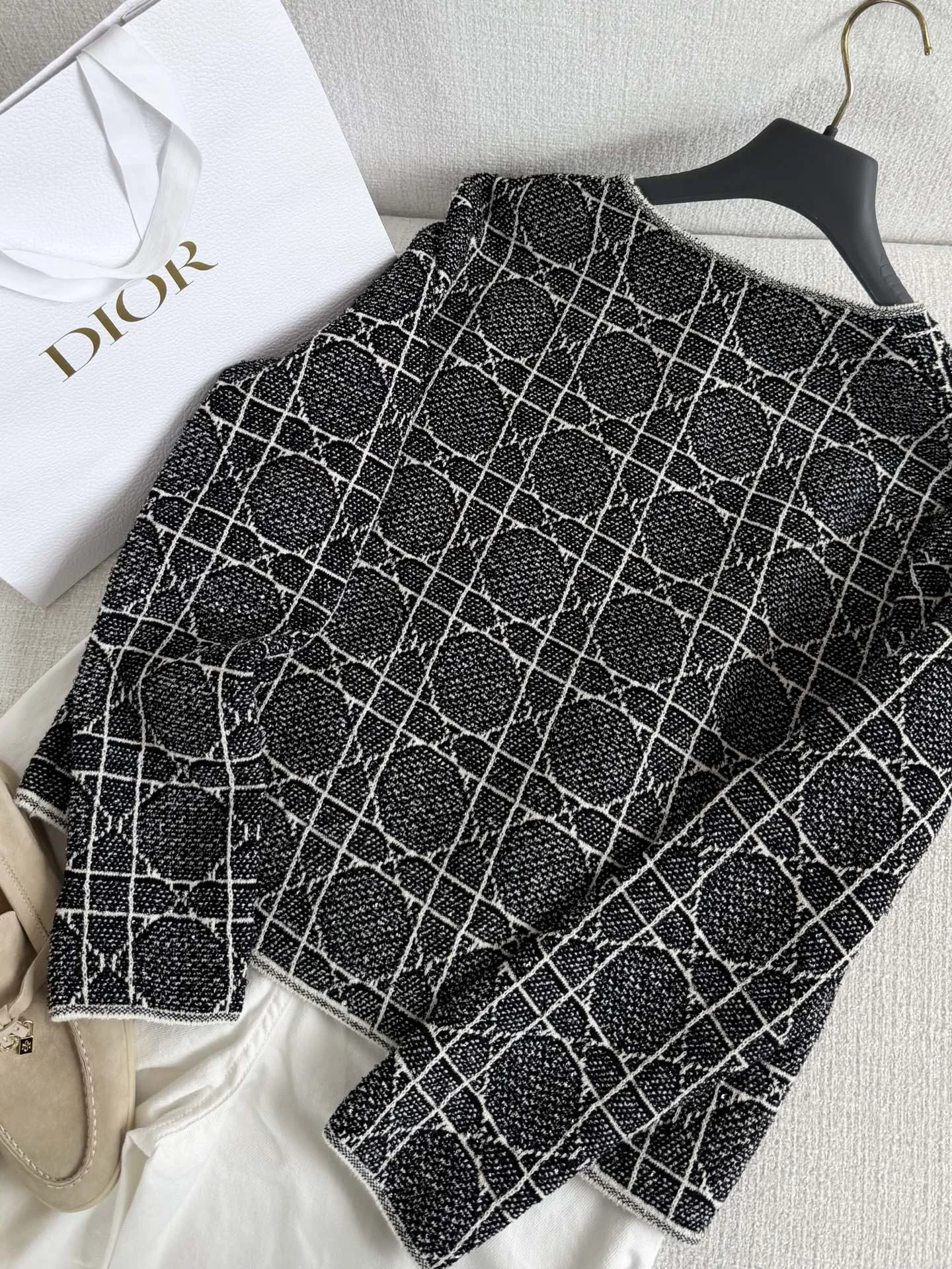 DIOR Jackets Special Yarn Black-White S-L D95202609062003 - Image 8