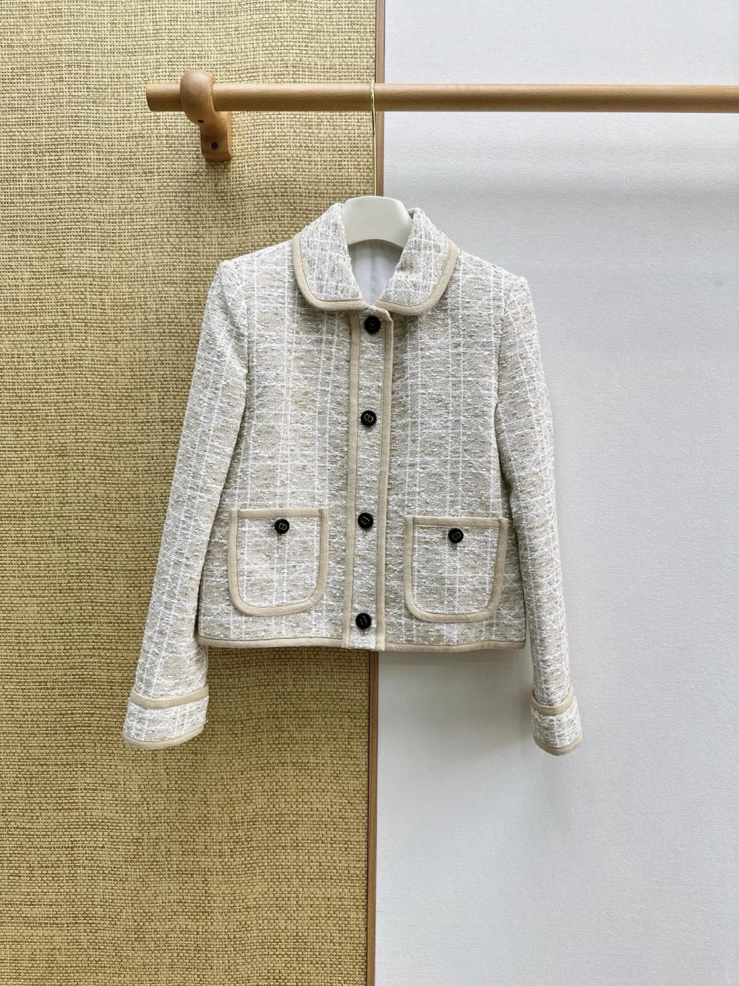 DIOR Jackets Tweed Beige-Black S-L C25202609061434 - Image 2