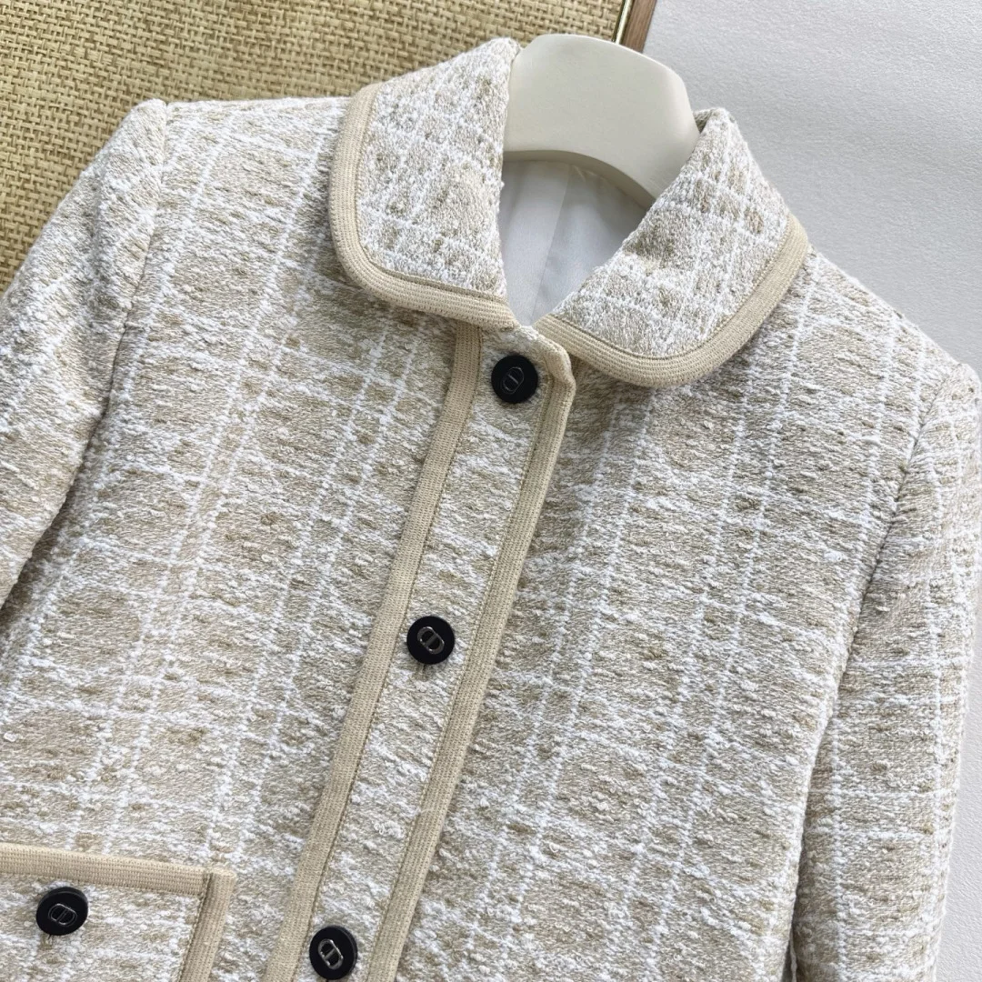 DIOR Jackets Tweed Beige-Black S-L C25202609061434 - Image 3