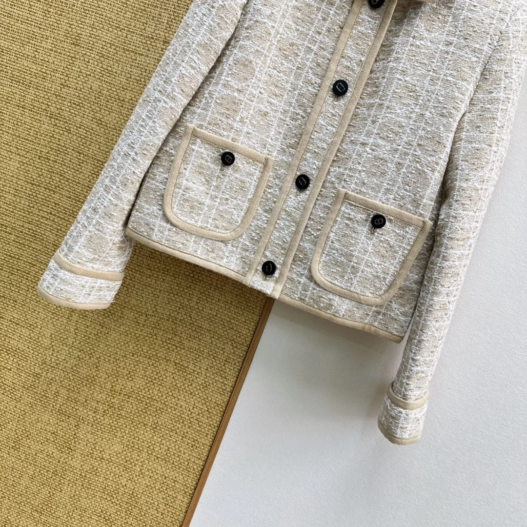 DIOR Jackets Tweed Beige-Black S-L C25202609061434 - Image 6