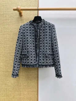 DIOR Jackets Tweed Black-White S-XL C05202609063283