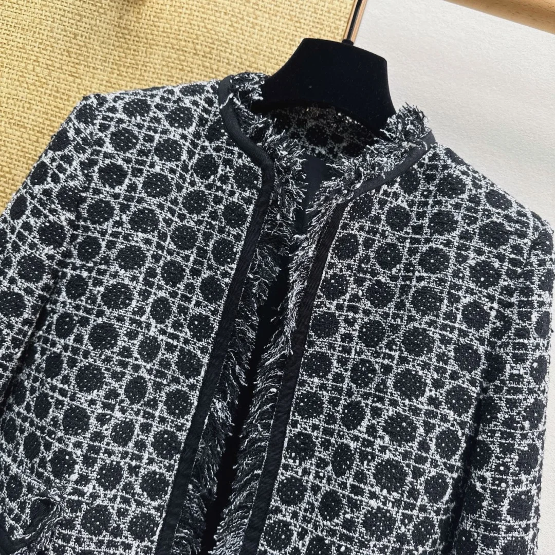 DIOR Jackets Tweed Black-White S-XL C05202609063283 - Image 3