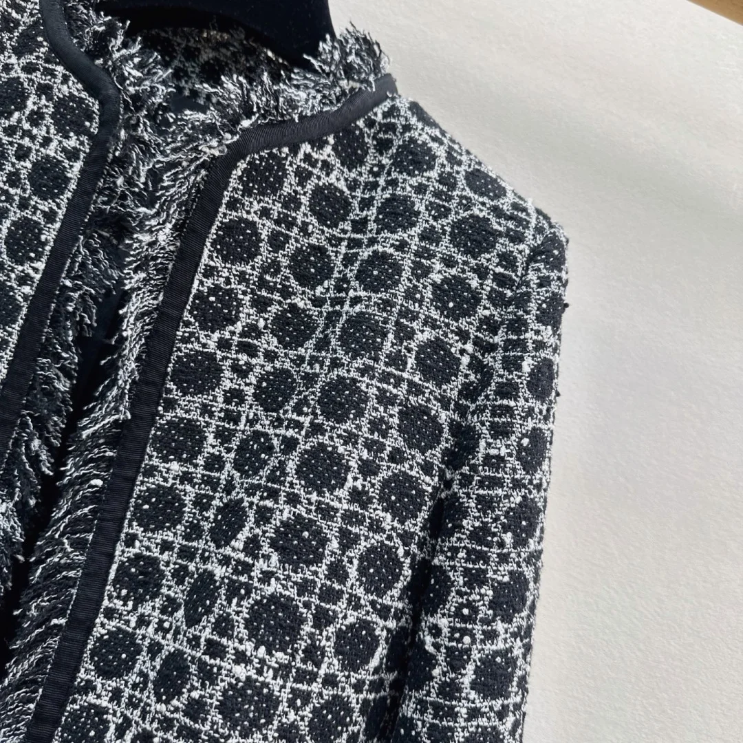 DIOR Jackets Tweed Black-White S-XL C05202609063283 - Image 4