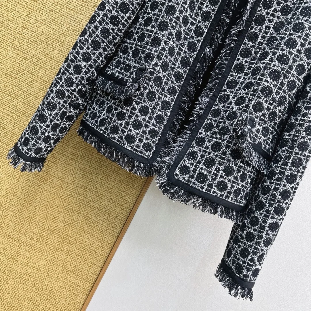 DIOR Jackets Tweed Black-White S-XL C05202609063283 - Image 5