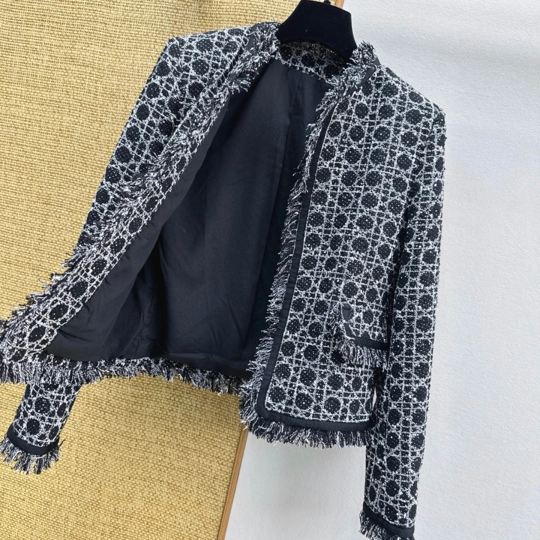 DIOR Jackets Tweed Black-White S-XL C05202609063283 - Image 7