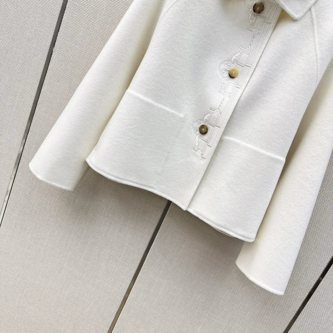 DIOR Jackets Wool Cashmere White-Gold S-L F30202609060608 - Image 4