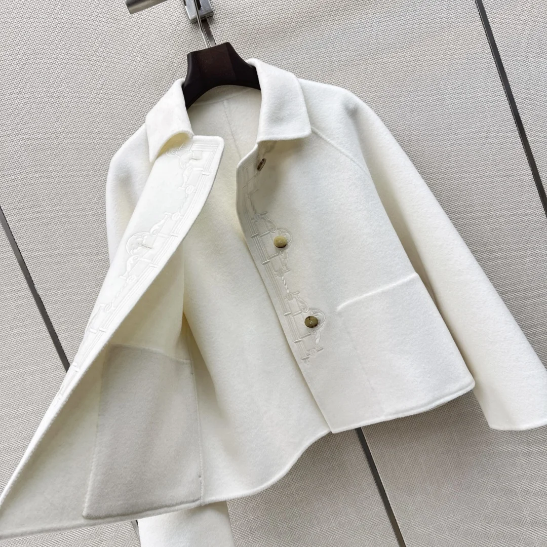 DIOR Jackets Wool Cashmere White-Gold S-L F30202609060608 - Image 6