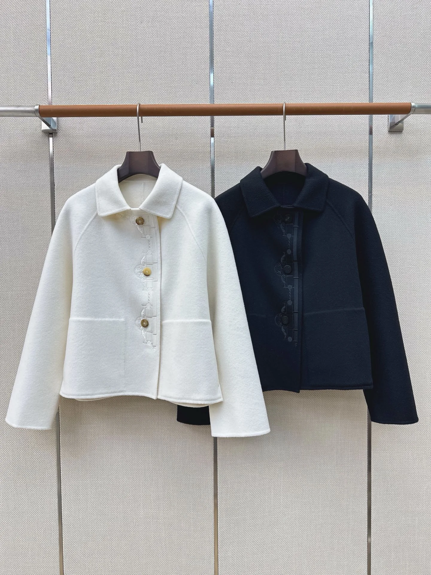 DIOR Jackets Wool Cashmere White-Gold S-L F30202609060608 - Image 9