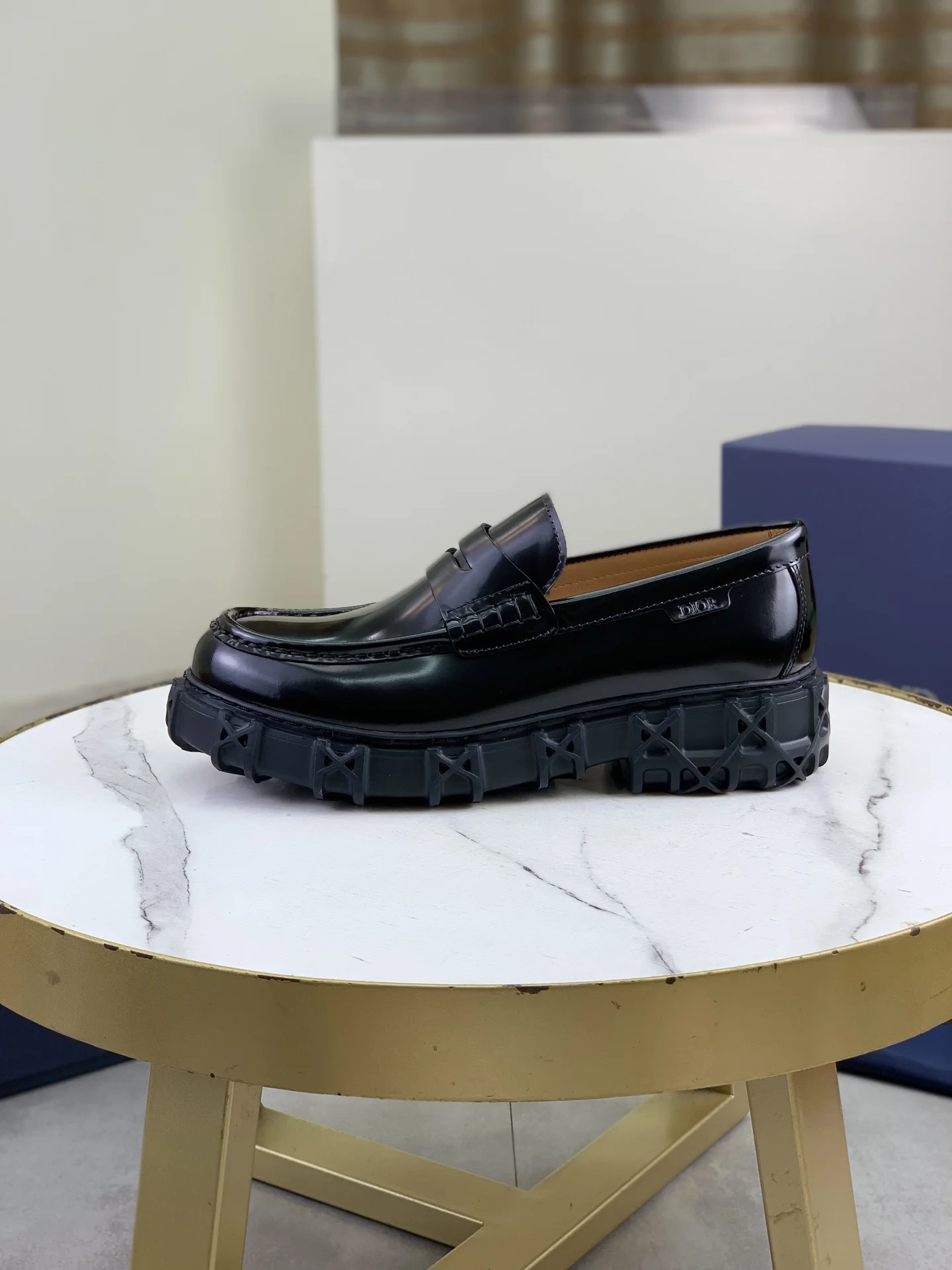 DIOR Loafers Calfskin Leather Black EU39-44 C80202609111080