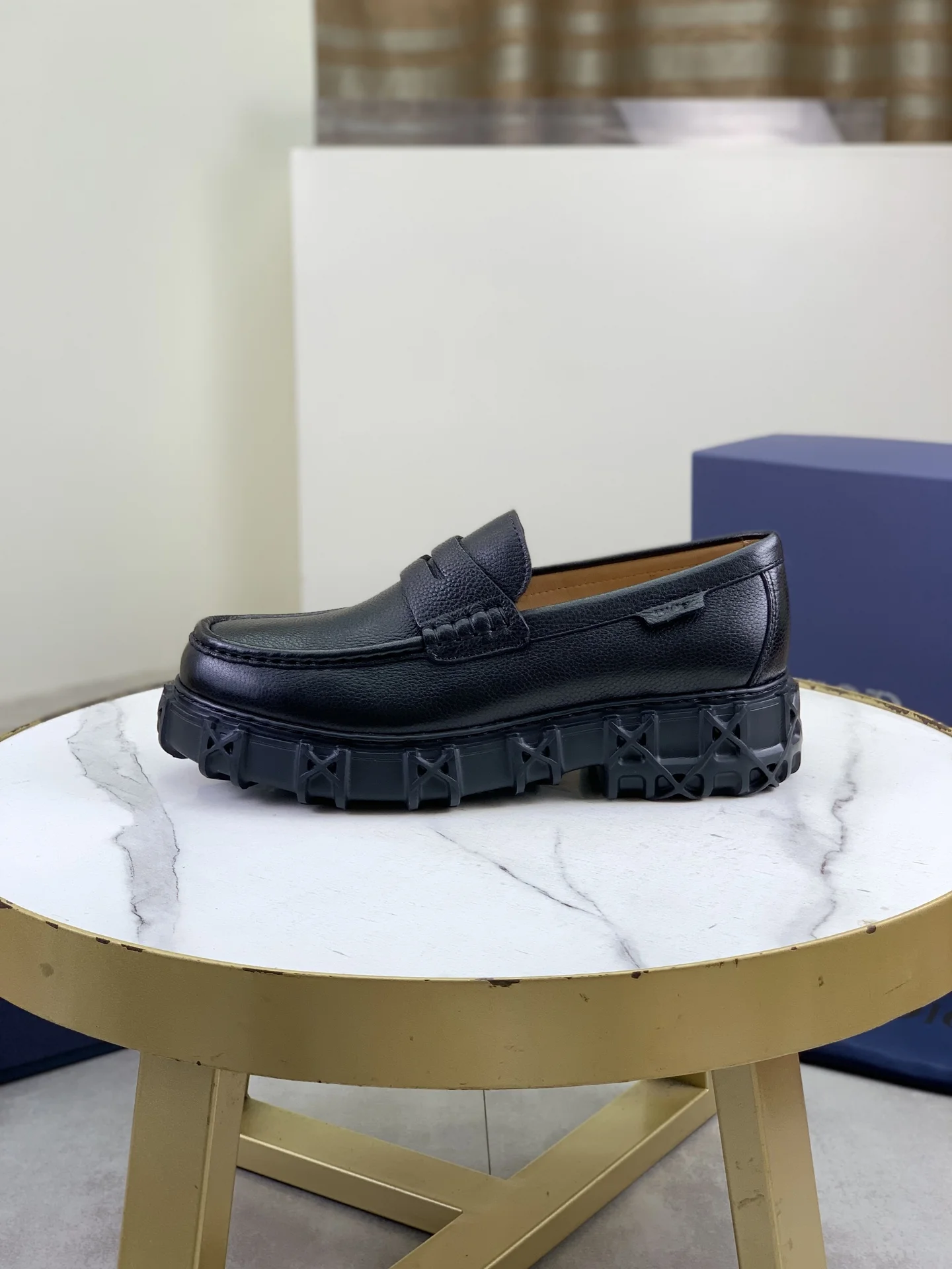 DIOR Loafers Calfskin Leather Black EU39-44 C80202609111082